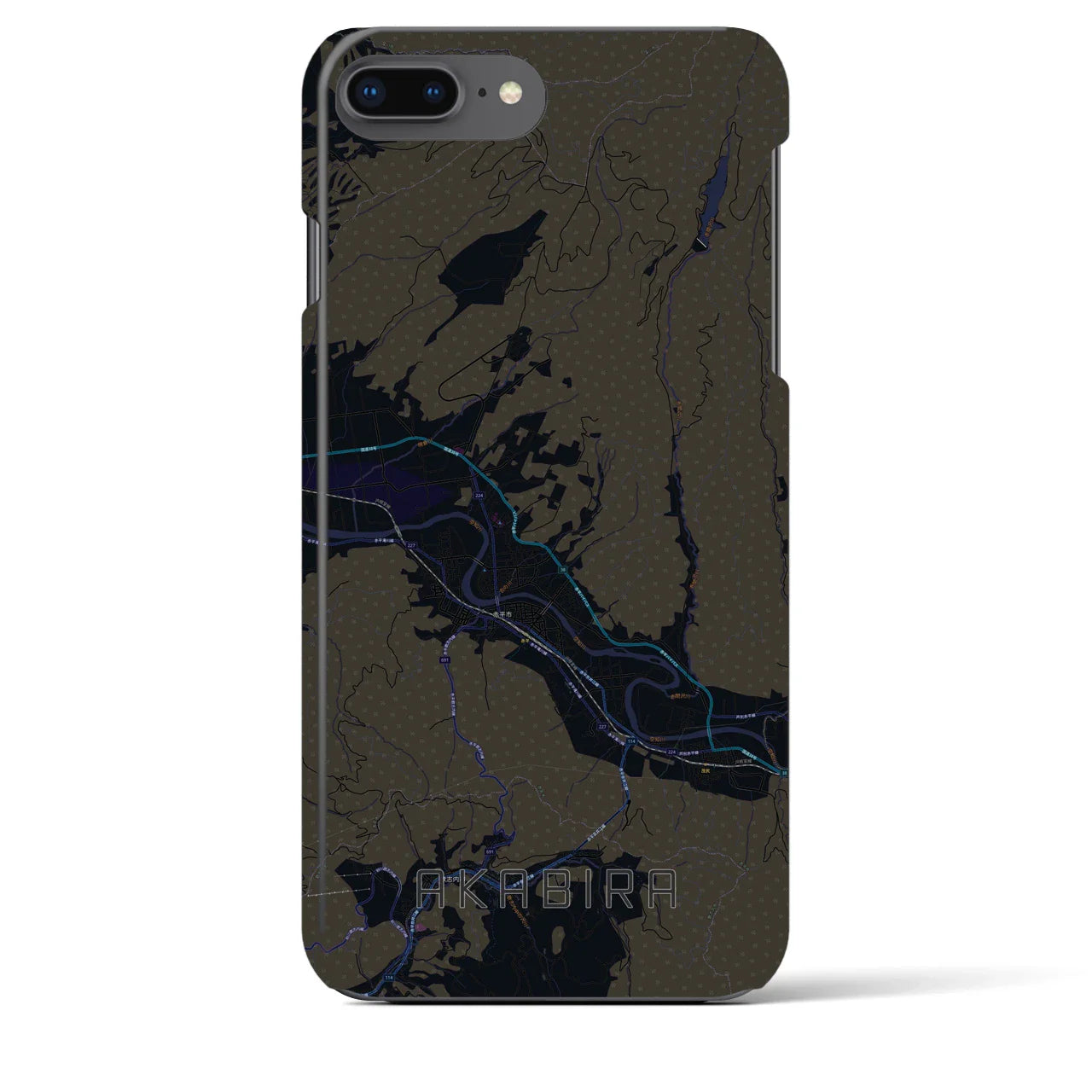 【赤平(北海道)】地図柄iPhoneケース(バックカバータイプ)