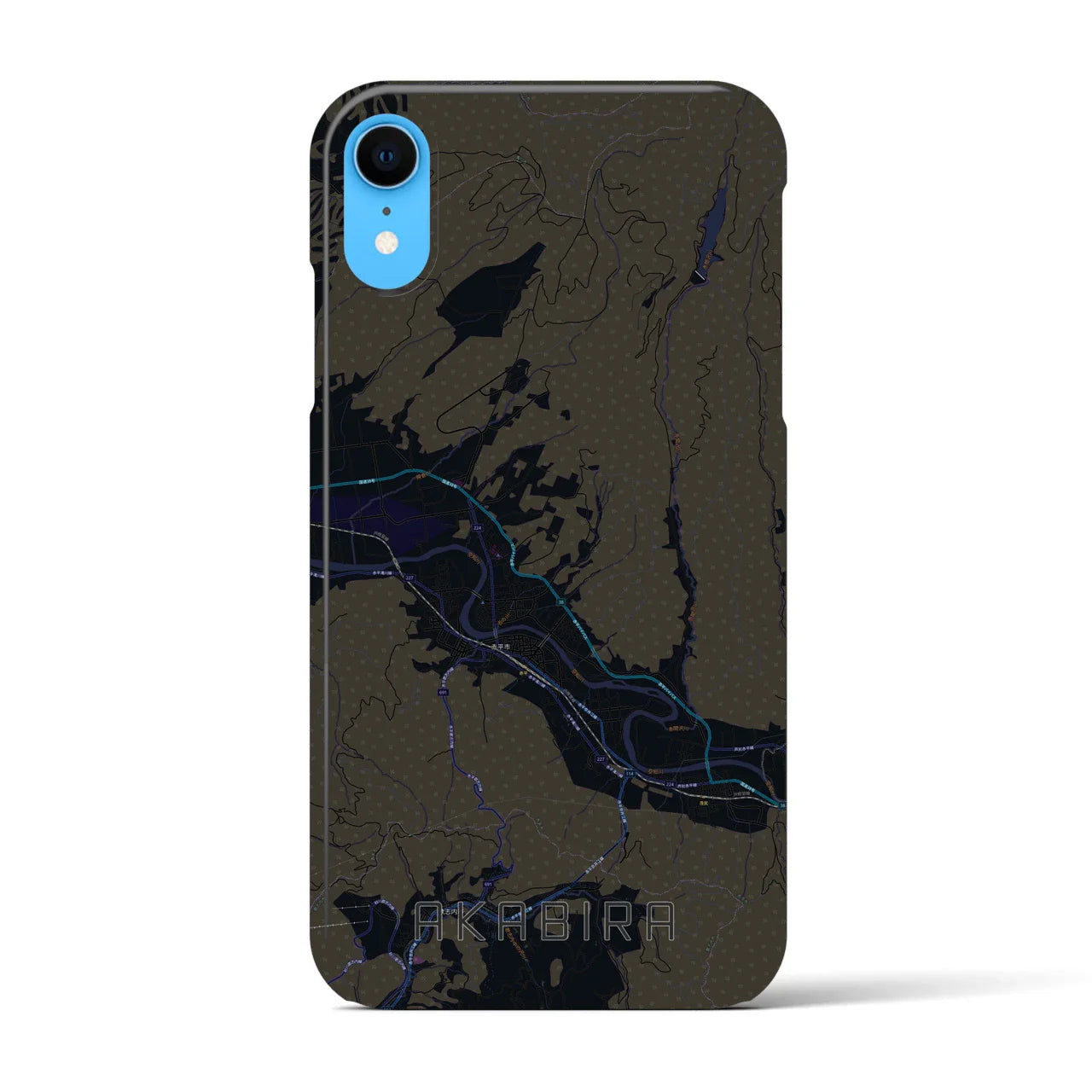 【赤平(北海道)】地図柄iPhoneケース(バックカバータイプ)