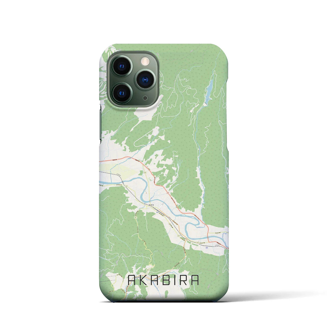 【赤平(北海道)】地図柄iPhoneケース(バックカバータイプ)