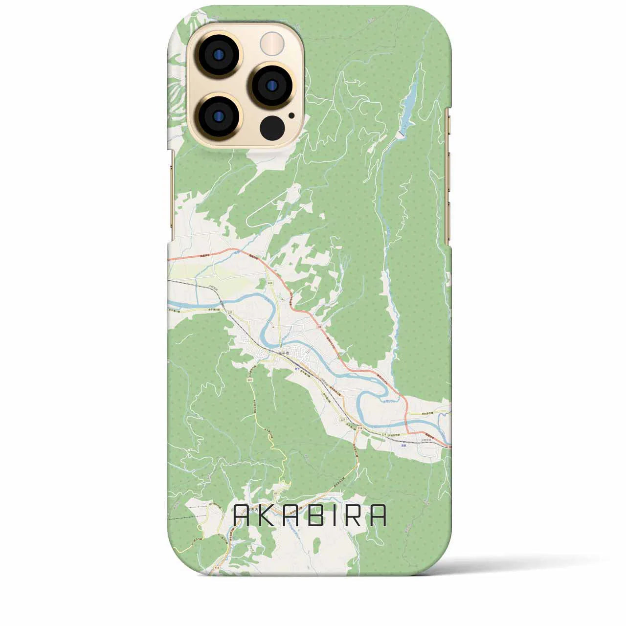 【赤平(北海道)】地図柄iPhoneケース(バックカバータイプ)