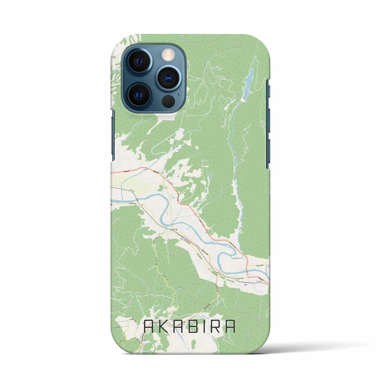 【赤平(北海道)】地図柄iPhoneケース(バックカバータイプ)