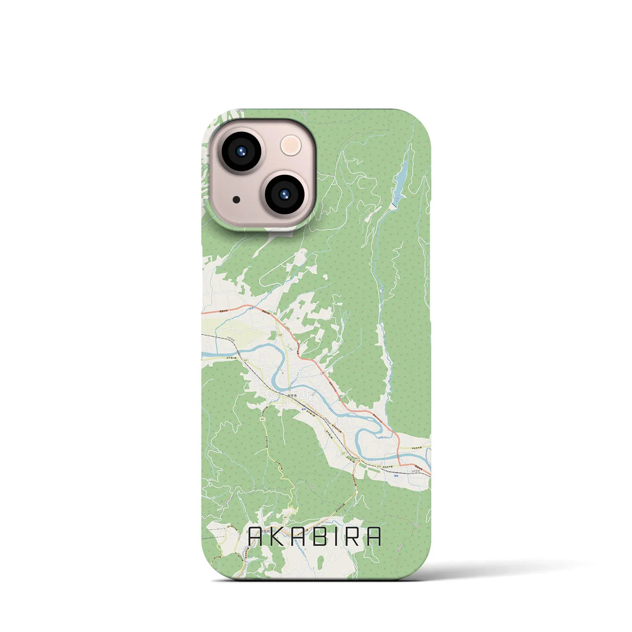 【赤平(北海道)】地図柄iPhoneケース(バックカバータイプ)