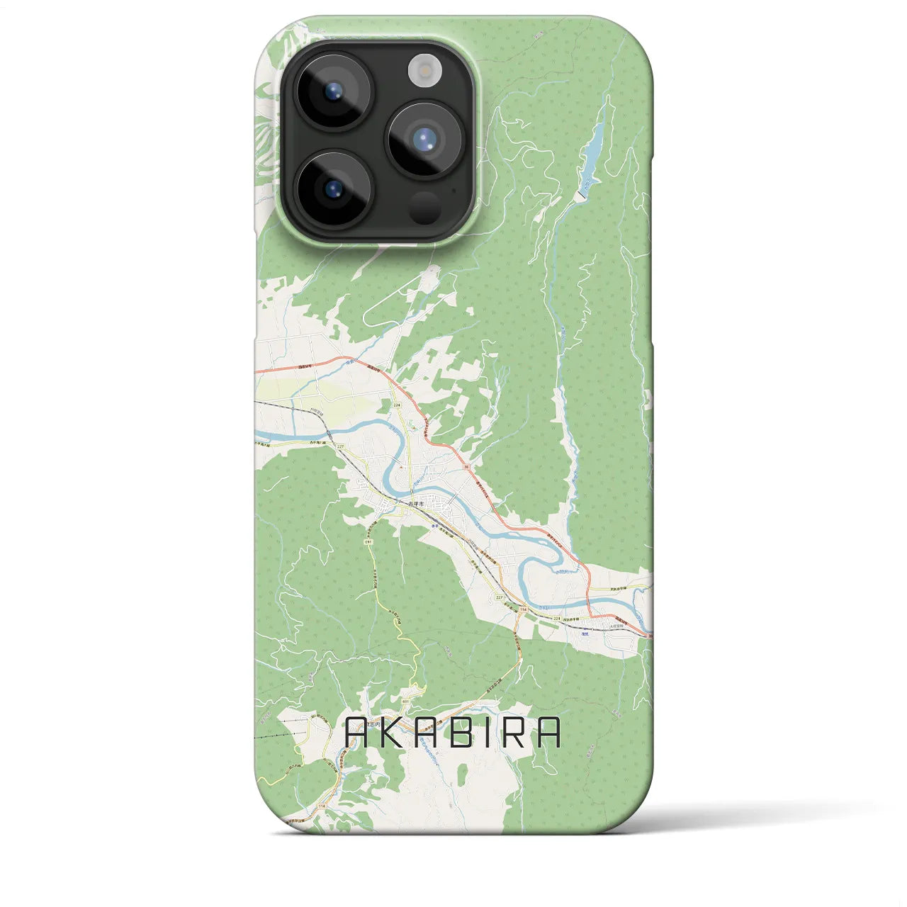 【赤平(北海道)】地図柄iPhoneケース(バックカバータイプ)