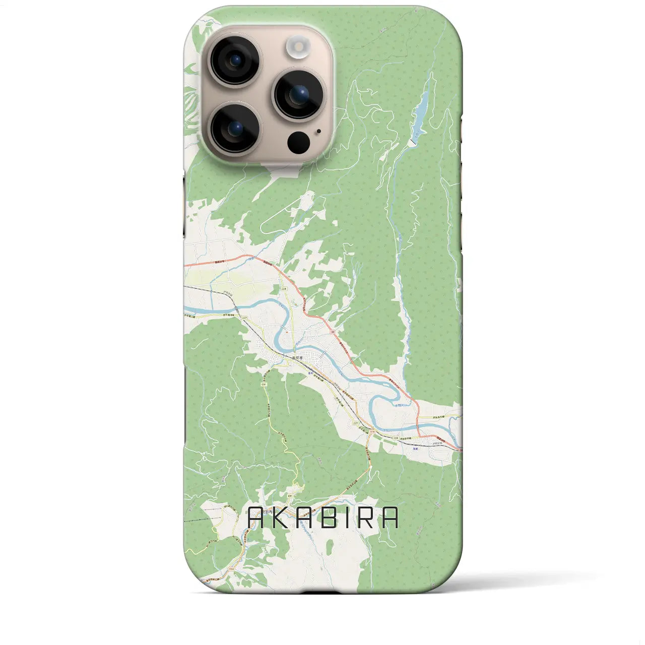 【赤平(北海道)】地図柄iPhoneケース(バックカバータイプ)
