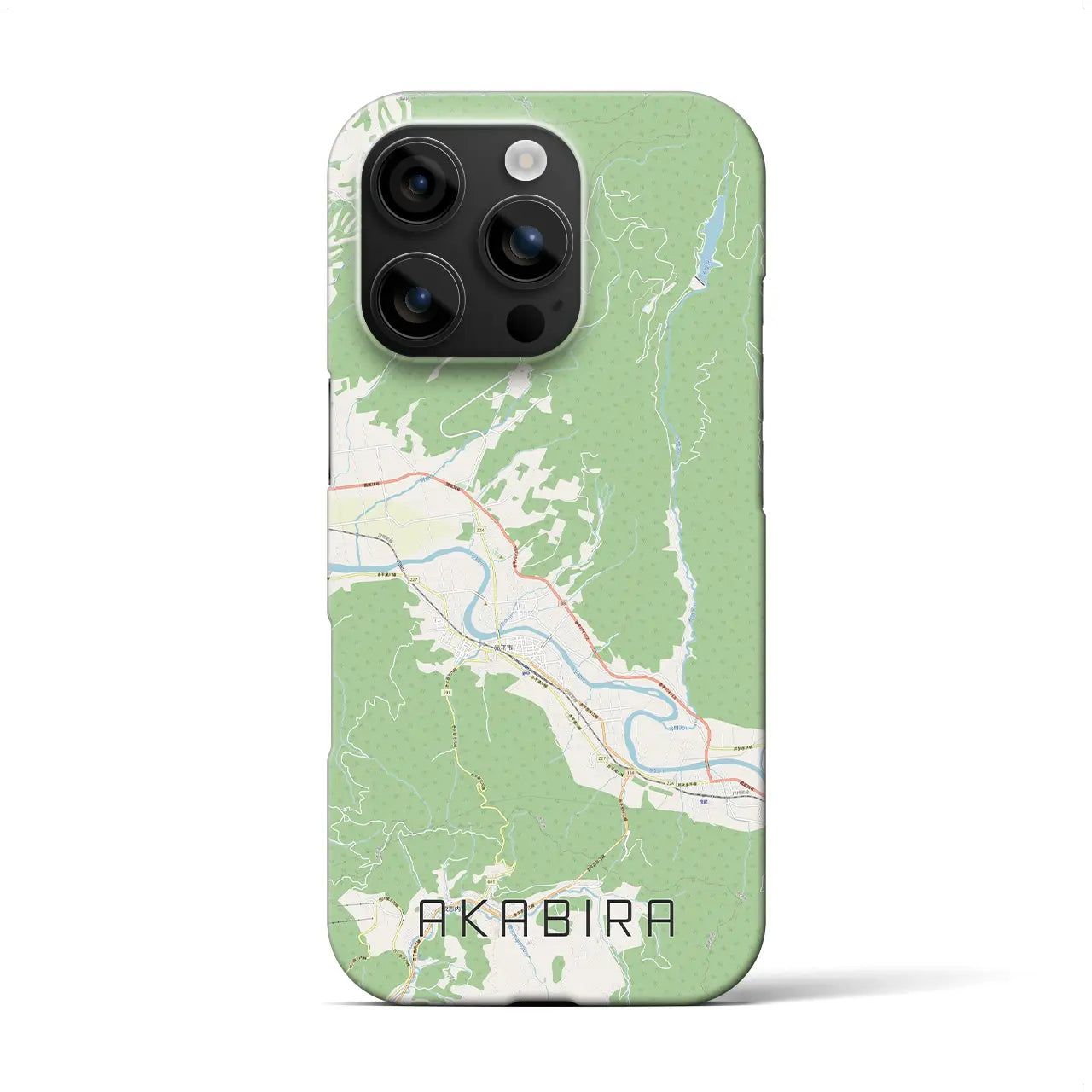 【赤平(北海道)】地図柄iPhoneケース(バックカバータイプ)