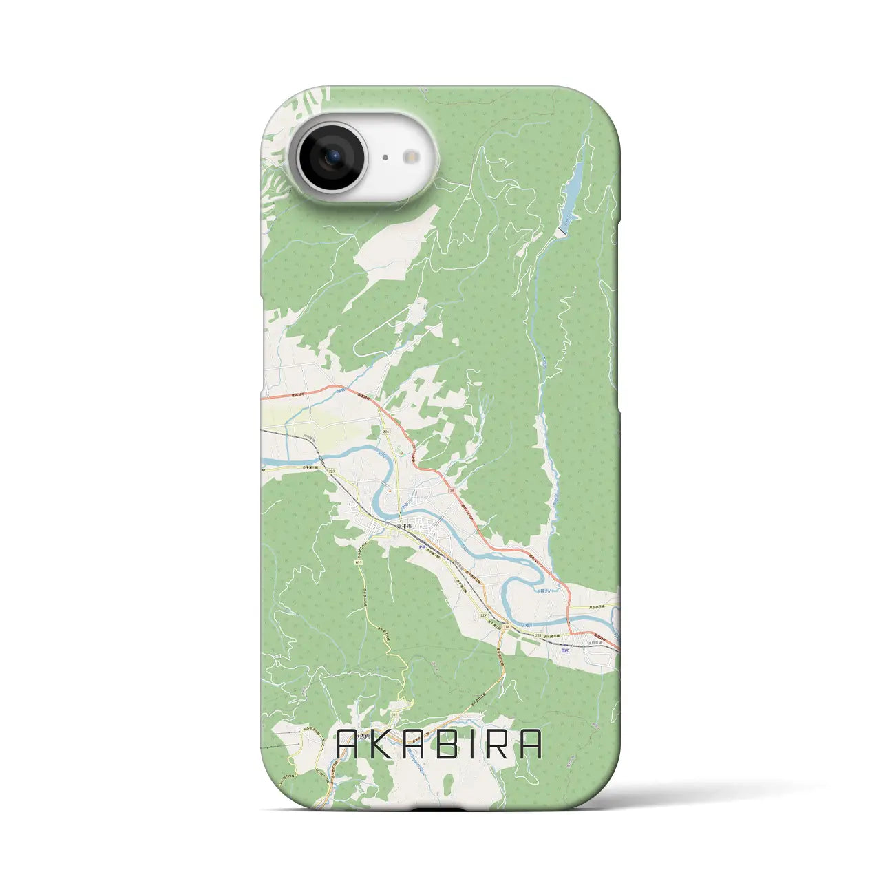 【赤平(北海道)】地図柄iPhoneケース(バックカバータイプ)