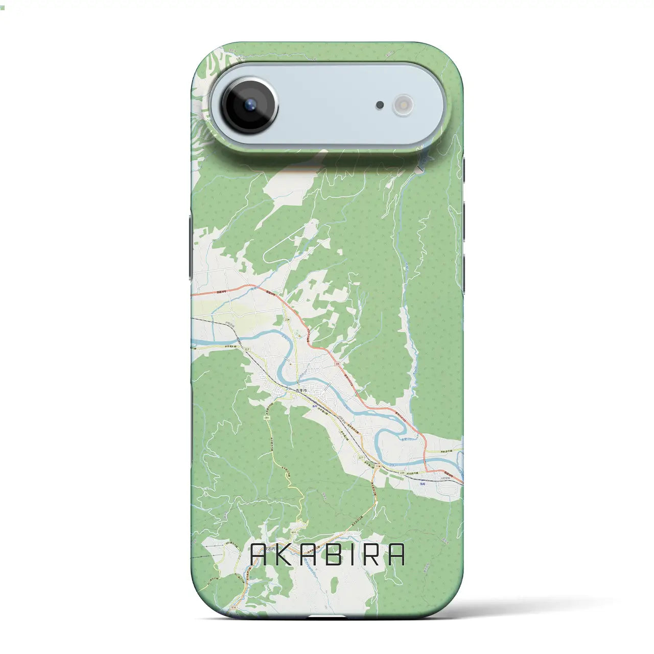 【赤平(北海道)】地図柄iPhoneケース(バックカバータイプ)