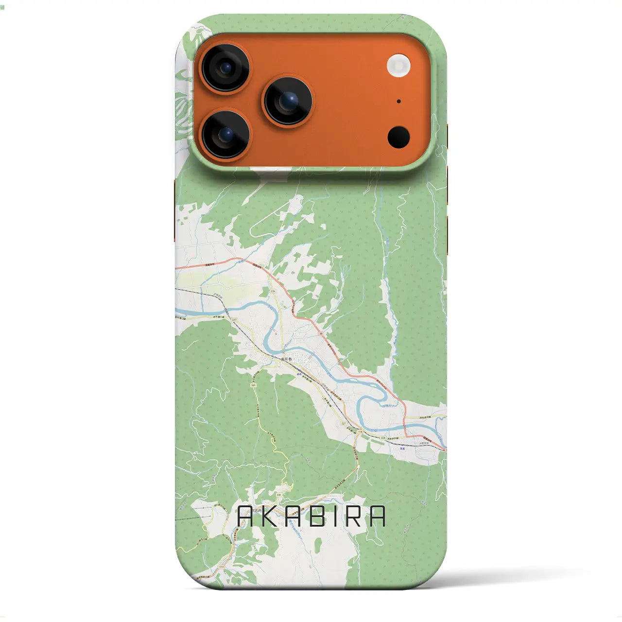 【赤平(北海道)】地図柄iPhoneケース(バックカバータイプ)