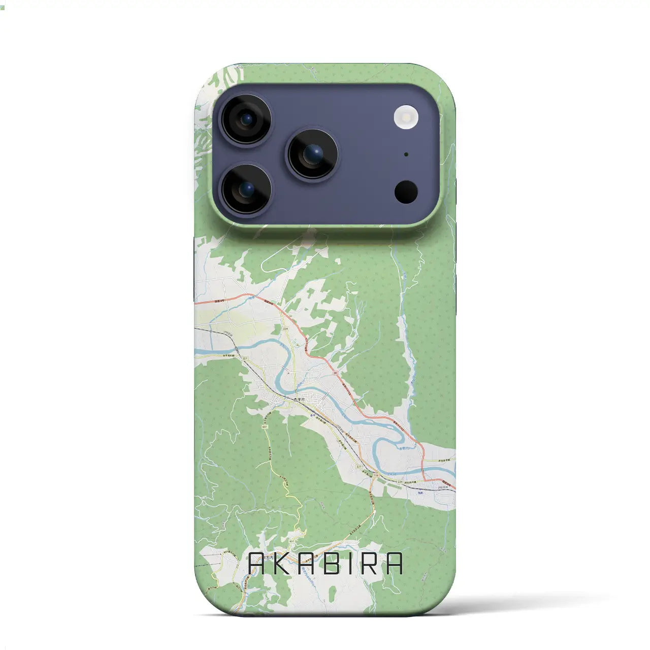 【赤平(北海道)】地図柄iPhoneケース(バックカバータイプ)