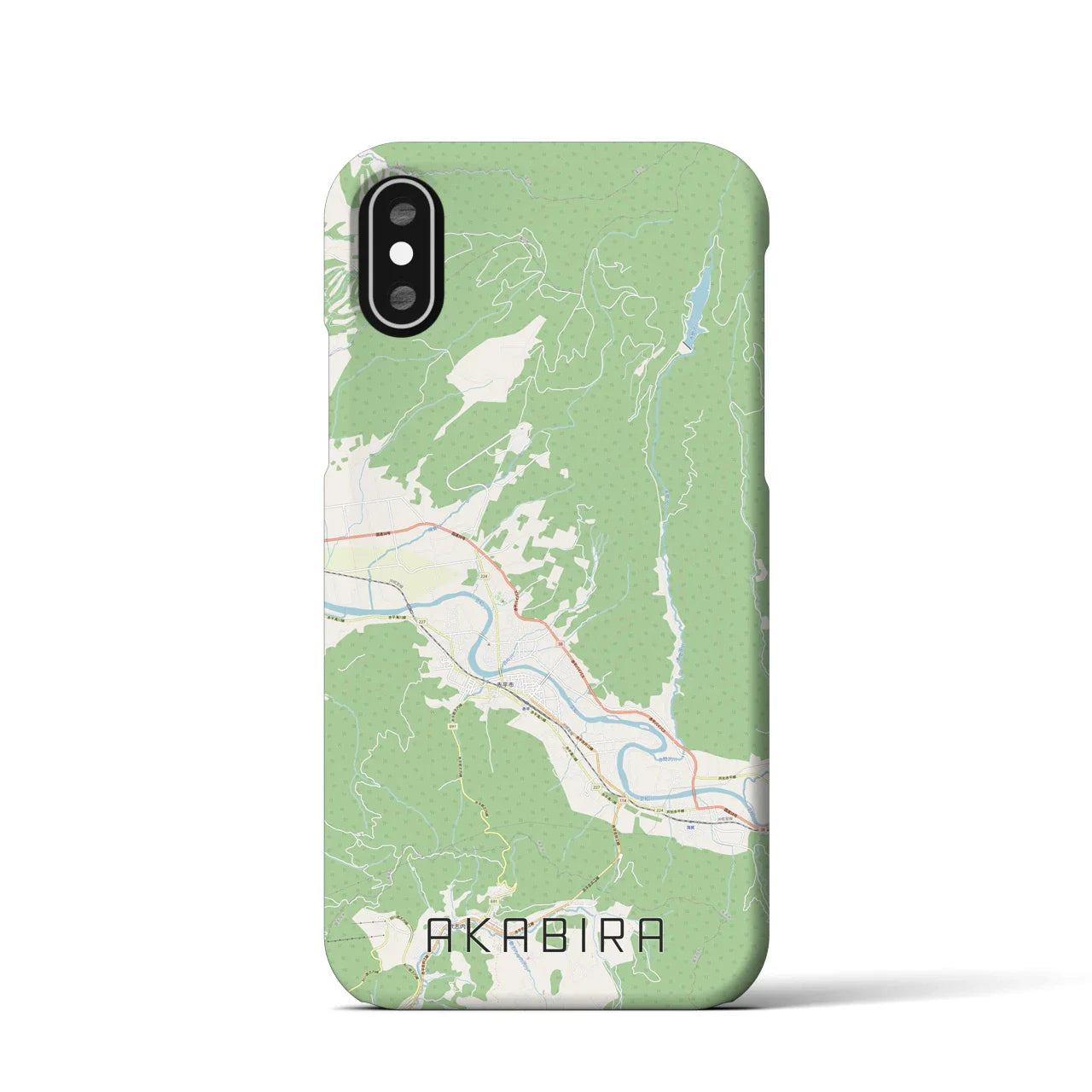 【赤平(北海道)】地図柄iPhoneケース(バックカバータイプ)