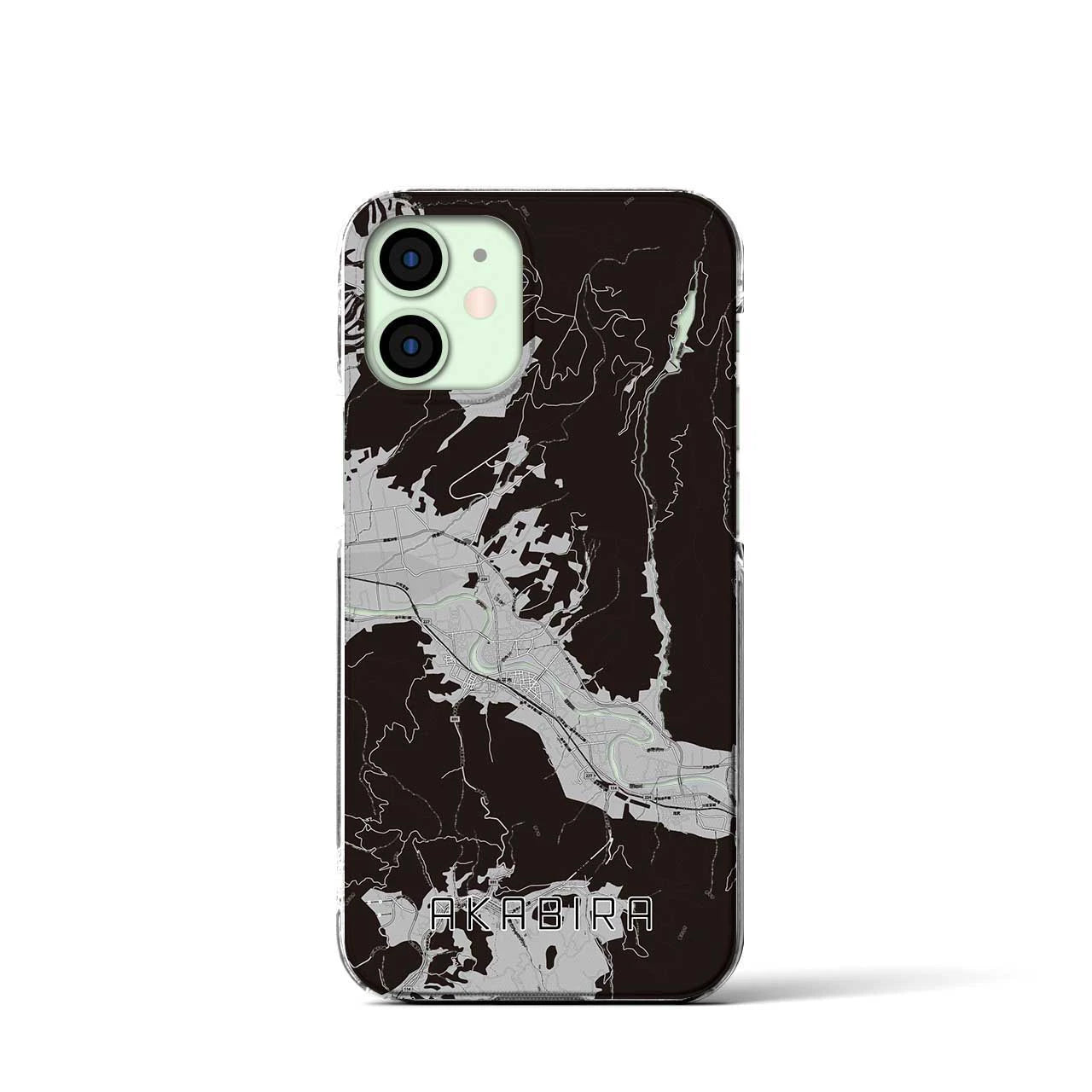 【赤平(北海道)】地図柄iPhoneケース(クリアタイプ)