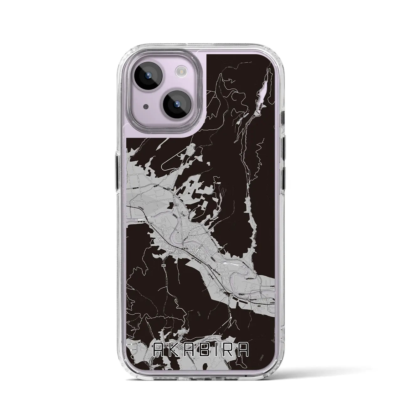 【赤平(北海道)】地図柄iPhoneケース(MagSafeタイプ)