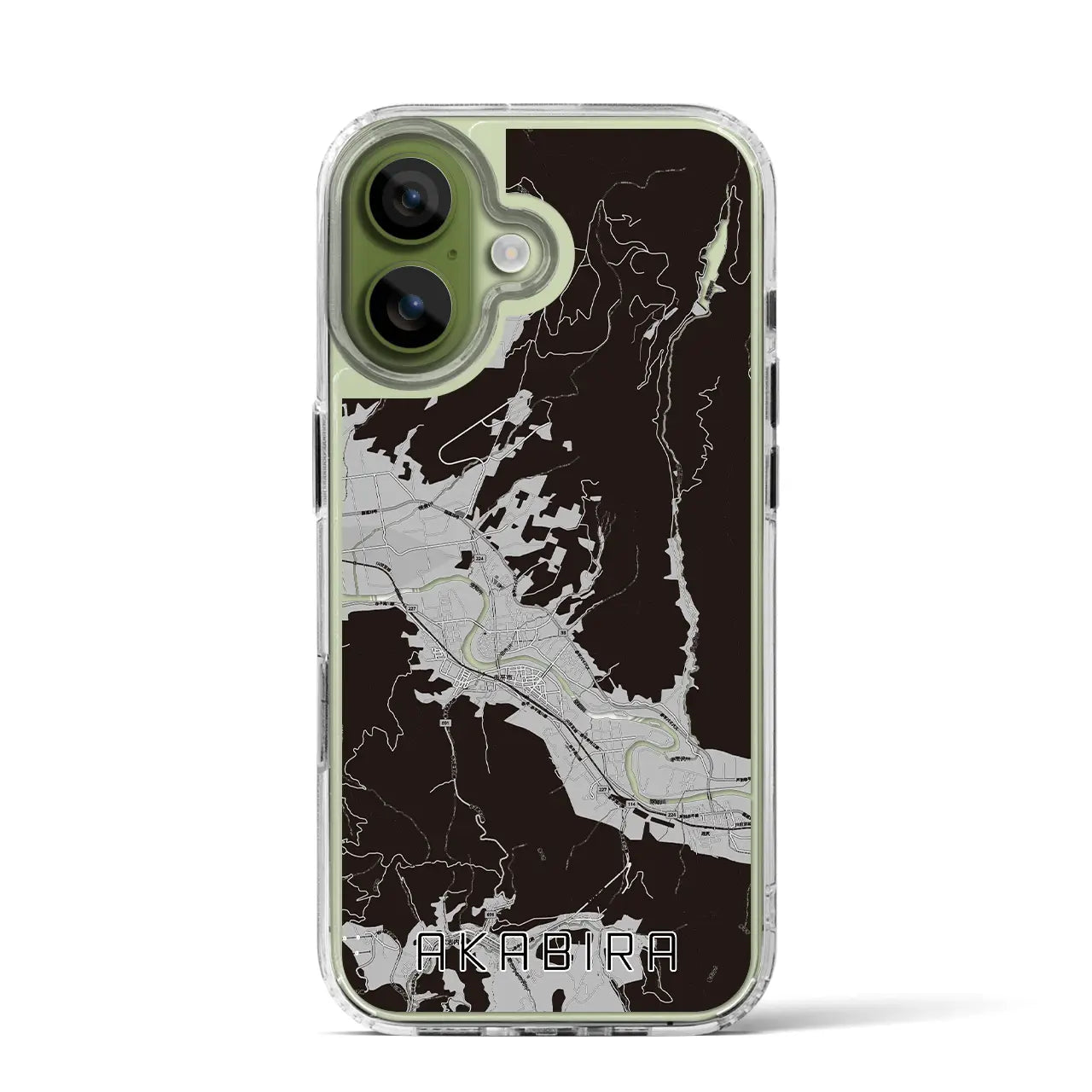 【赤平(北海道)】地図柄iPhoneケース(MagSafeタイプ)
