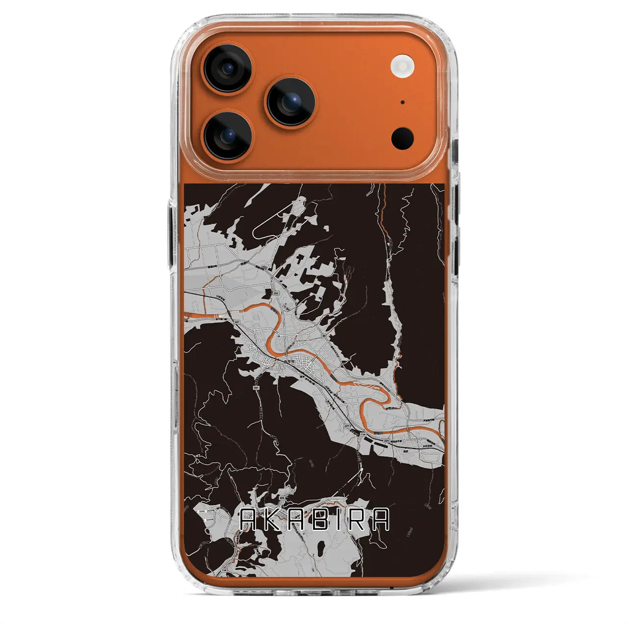 【赤平(北海道)】地図柄iPhoneケース(MagSafeタイプ)
