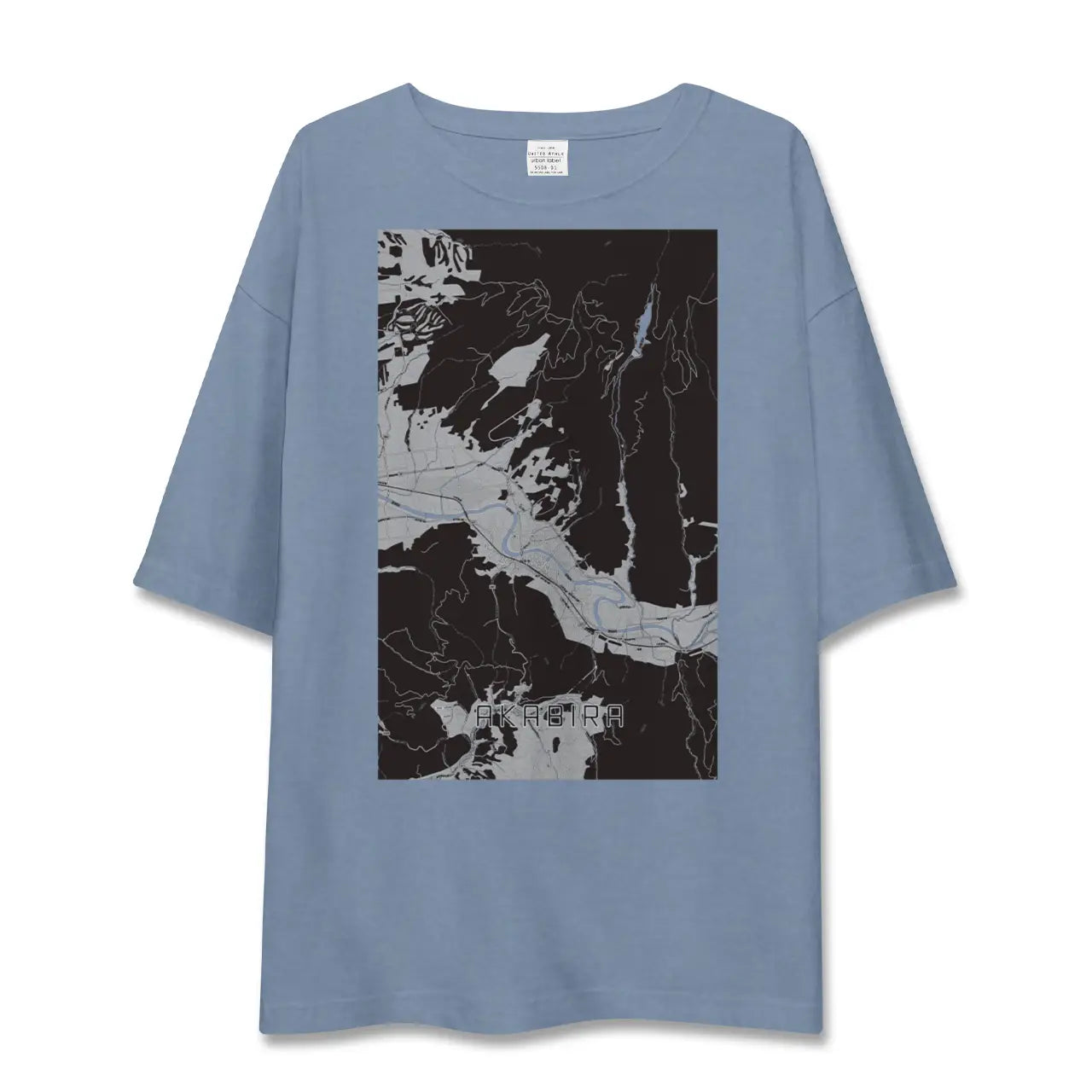 【赤平(北海道)】地図柄ビッグシルエットTシャツ