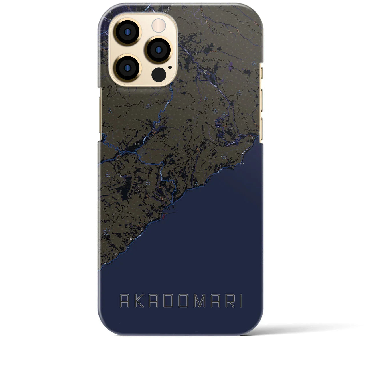 【赤泊(新潟県)】地図柄iPhoneケース(バックカバータイプ)