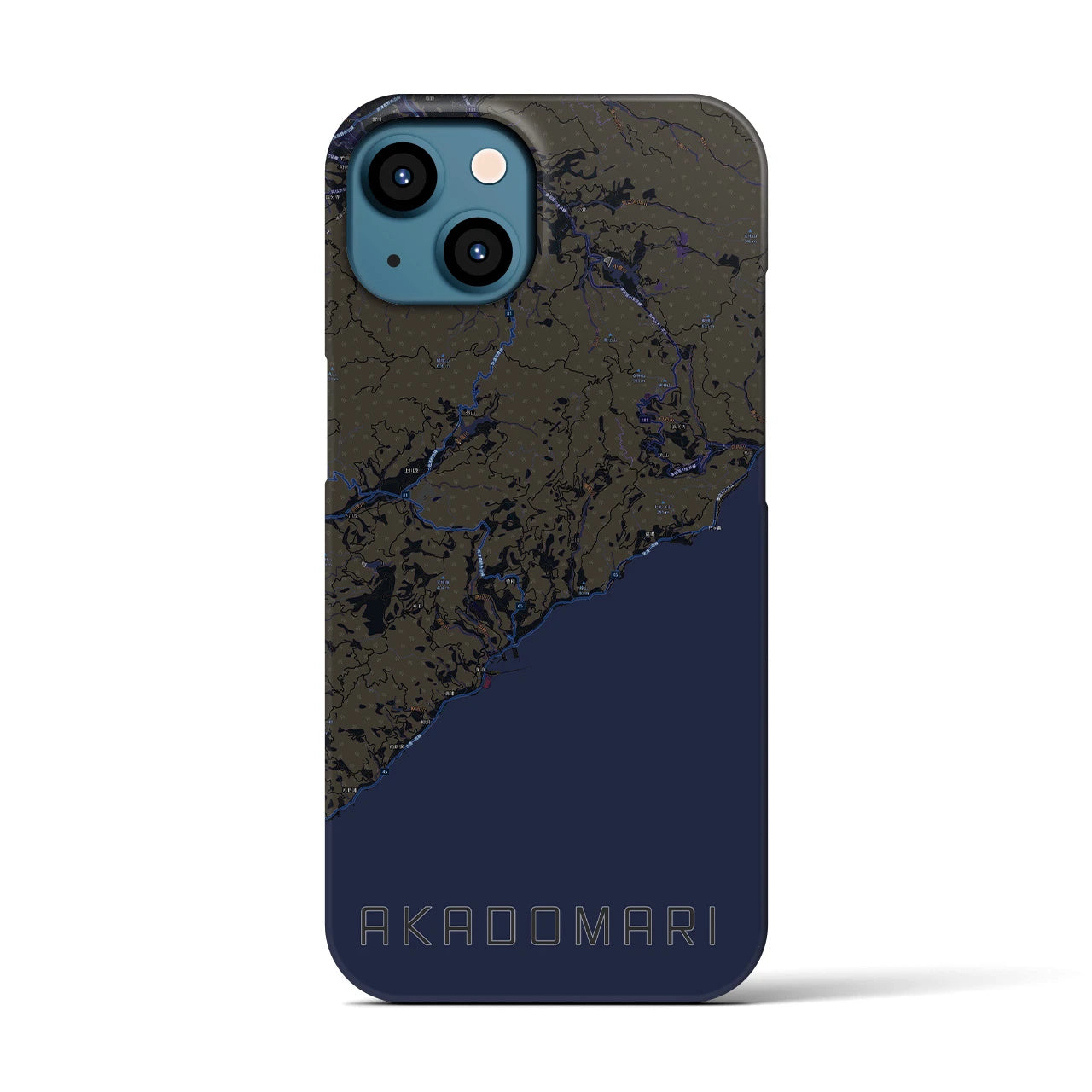 【赤泊(新潟県)】地図柄iPhoneケース(バックカバータイプ)