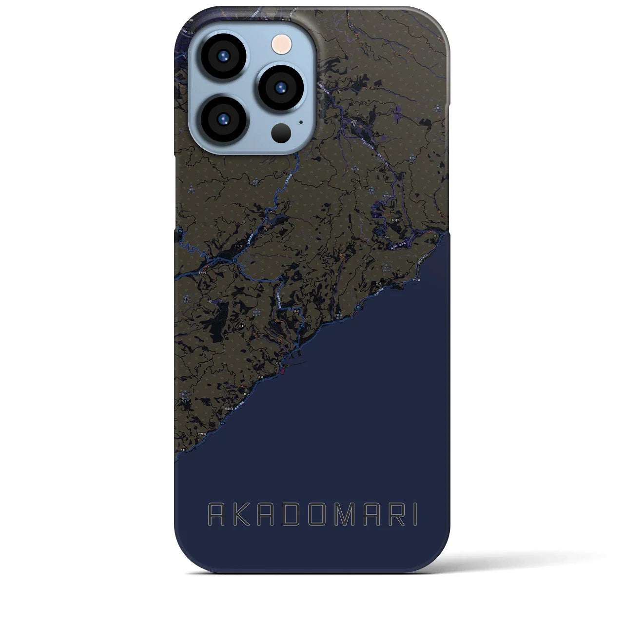 【赤泊(新潟県)】地図柄iPhoneケース(バックカバータイプ)
