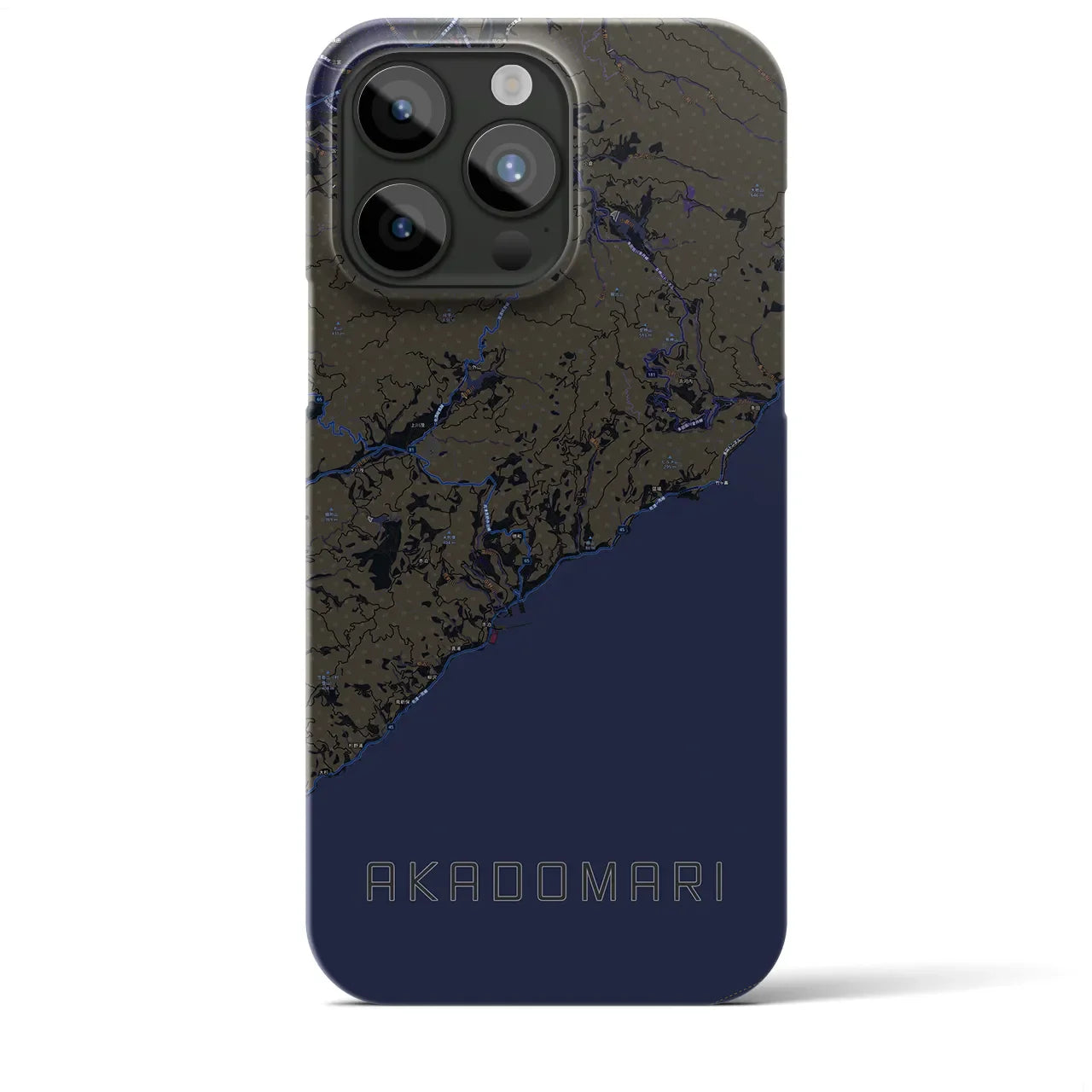 【赤泊(新潟県)】地図柄iPhoneケース(バックカバータイプ)