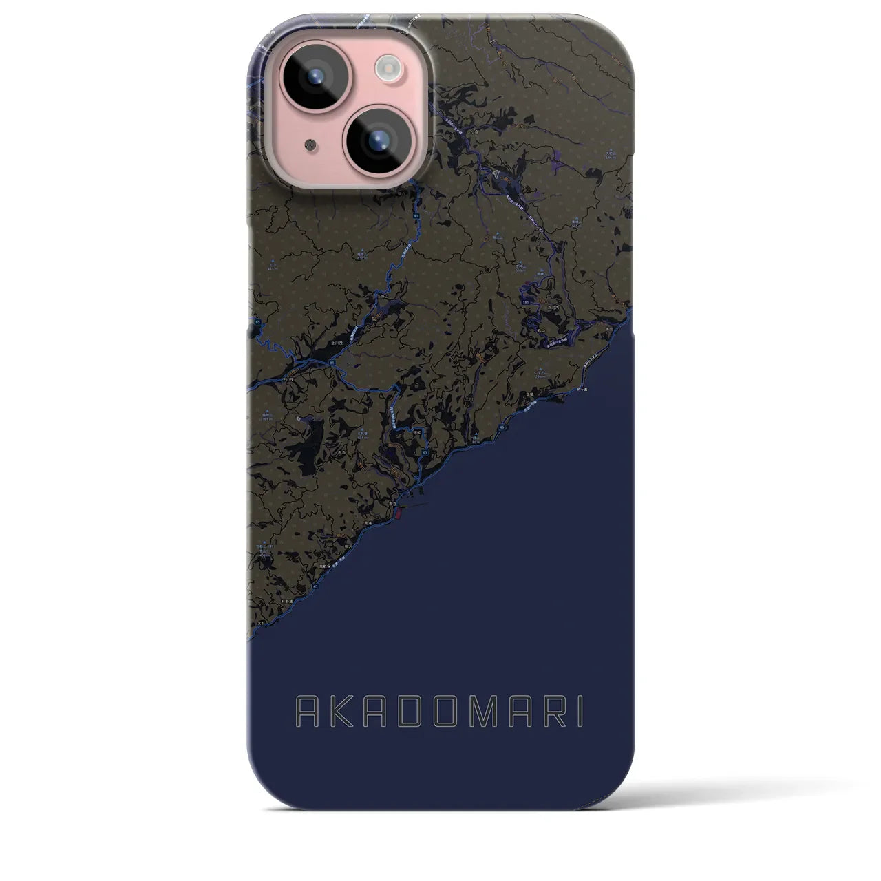 【赤泊(新潟県)】地図柄iPhoneケース(バックカバータイプ)