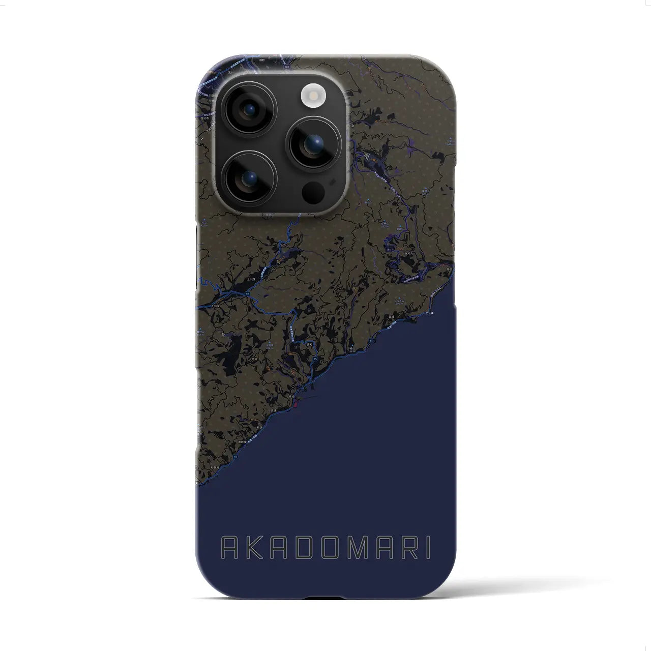 【赤泊(新潟県)】地図柄iPhoneケース(バックカバータイプ)