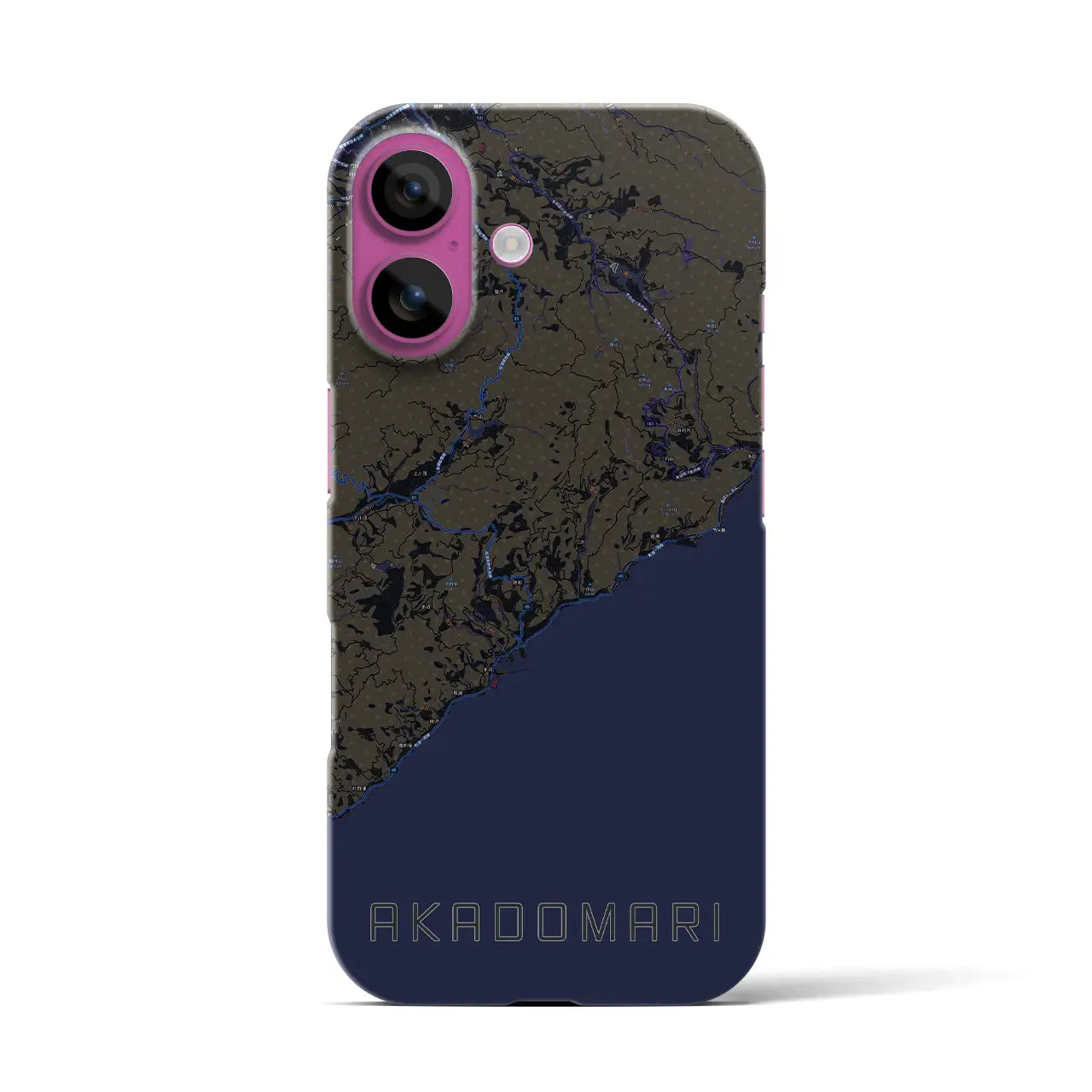 【赤泊(新潟県)】地図柄iPhoneケース(バックカバータイプ)