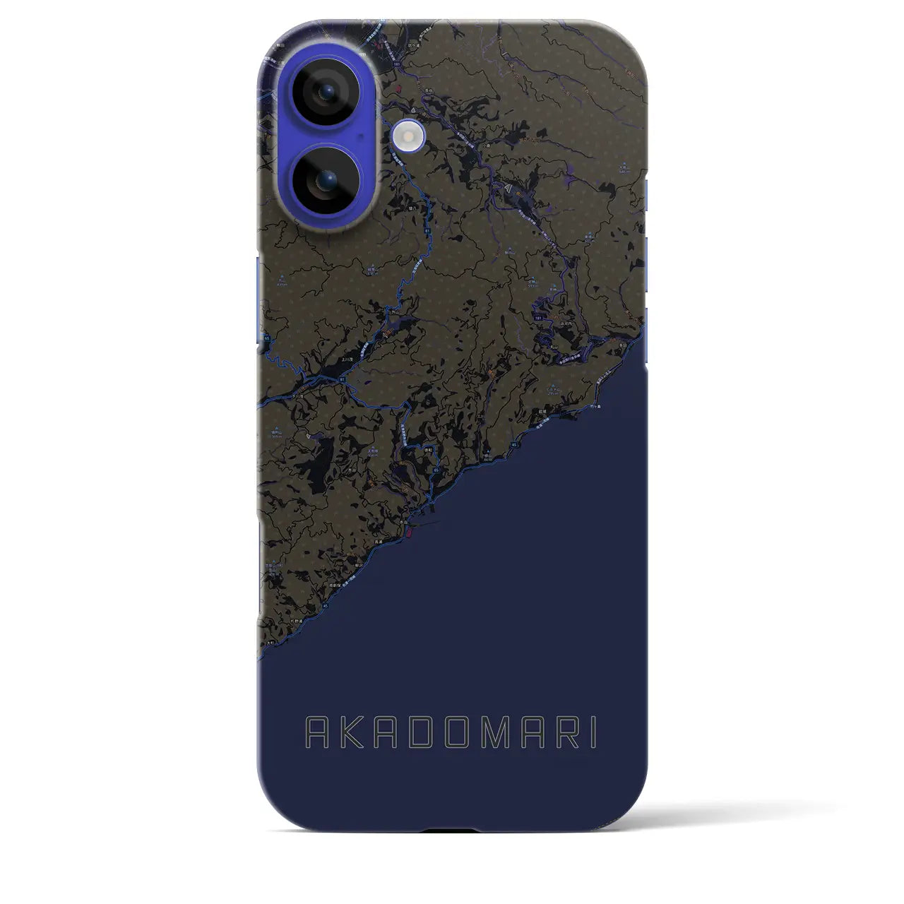 【赤泊(新潟県)】地図柄iPhoneケース(バックカバータイプ)