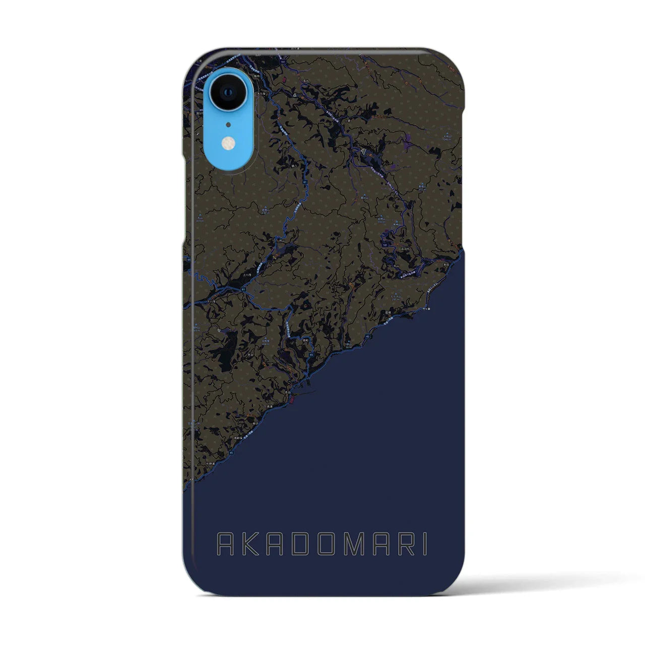 【赤泊(新潟県)】地図柄iPhoneケース(バックカバータイプ)