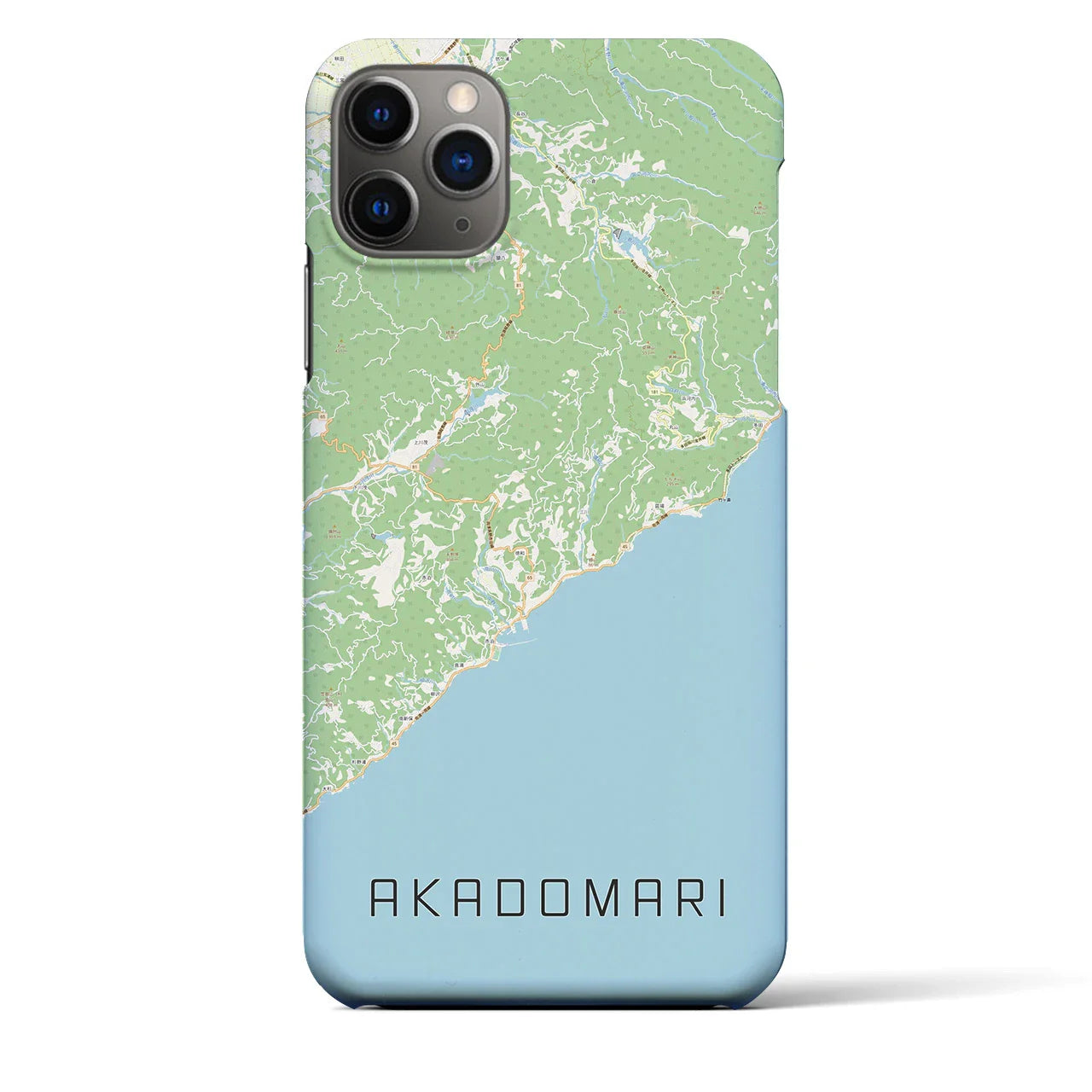 【赤泊(新潟県)】地図柄iPhoneケース(バックカバータイプ)