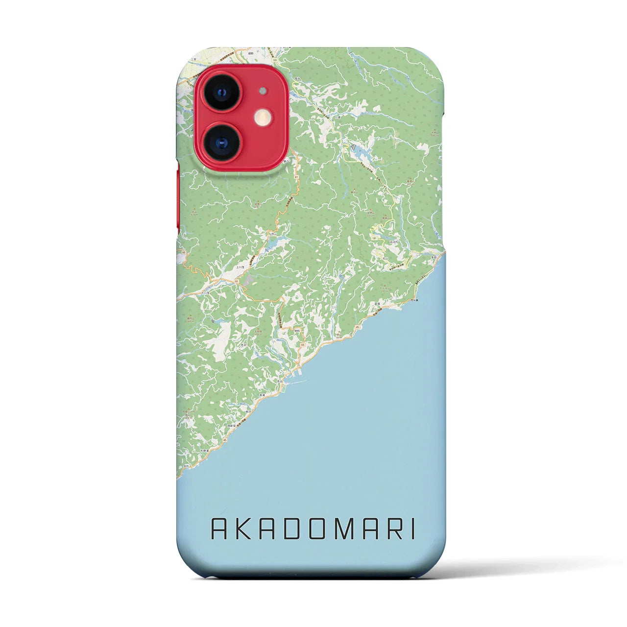 【赤泊(新潟県)】地図柄iPhoneケース(バックカバータイプ)