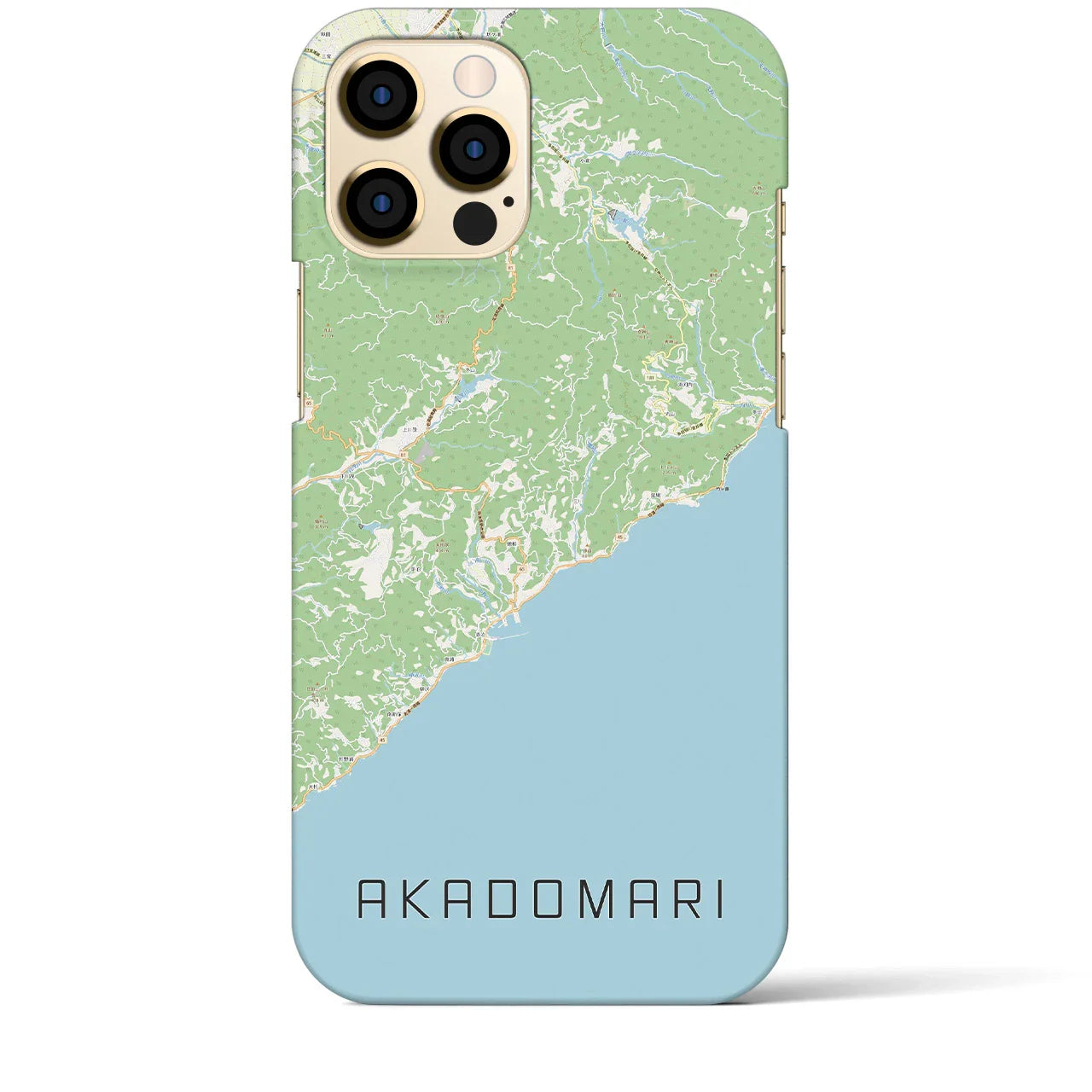 【赤泊(新潟県)】地図柄iPhoneケース(バックカバータイプ)