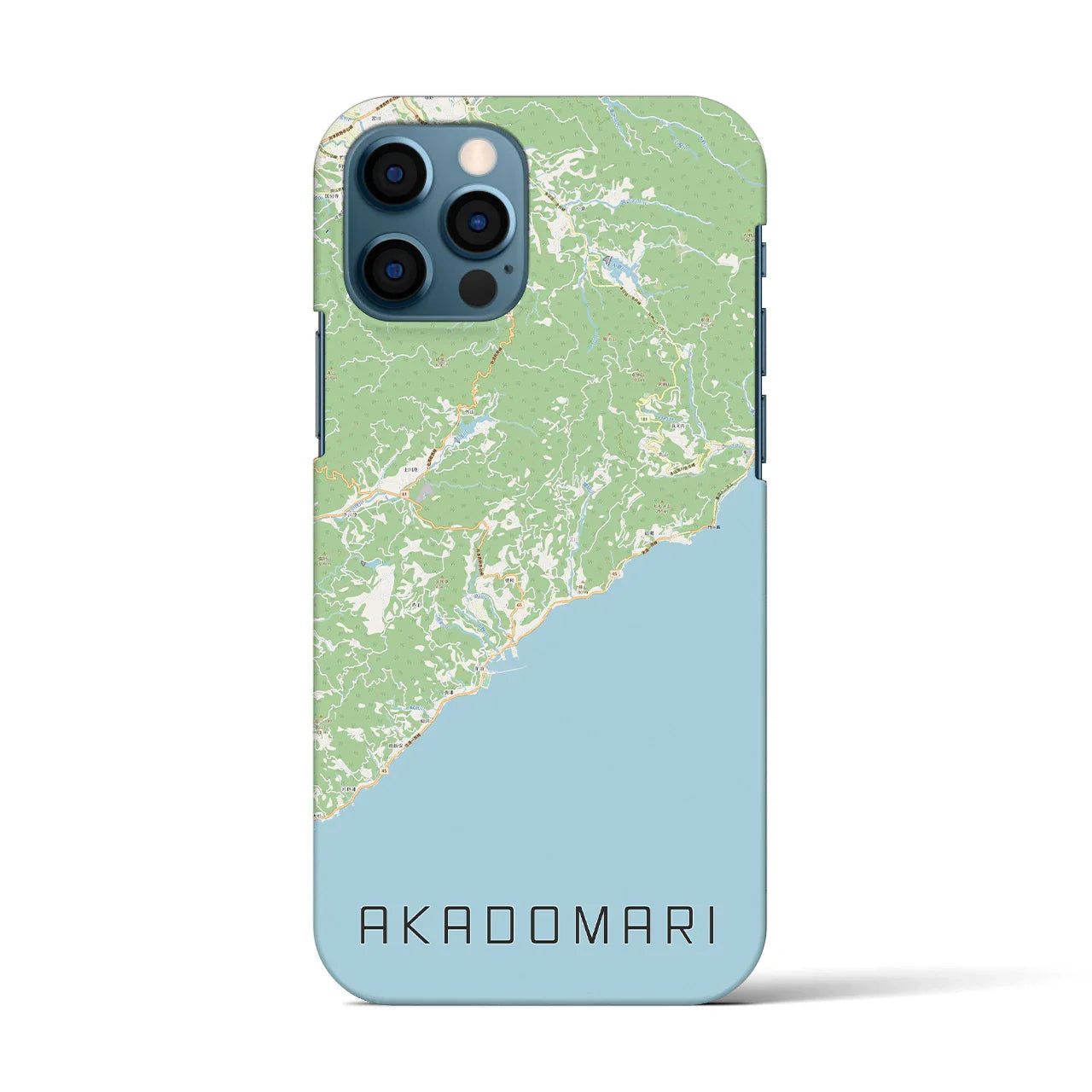 【赤泊(新潟県)】地図柄iPhoneケース(バックカバータイプ)