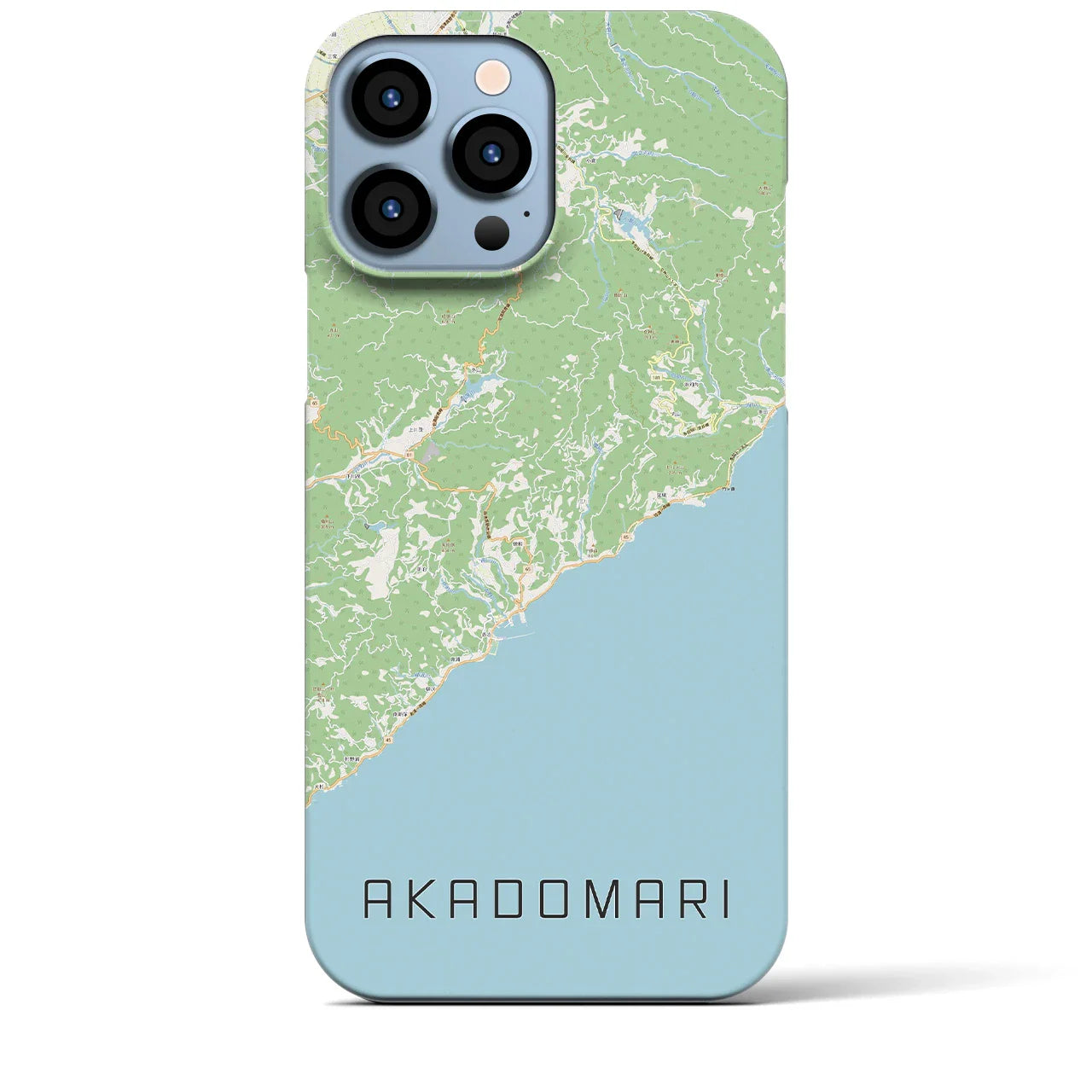 【赤泊(新潟県)】地図柄iPhoneケース(バックカバータイプ)