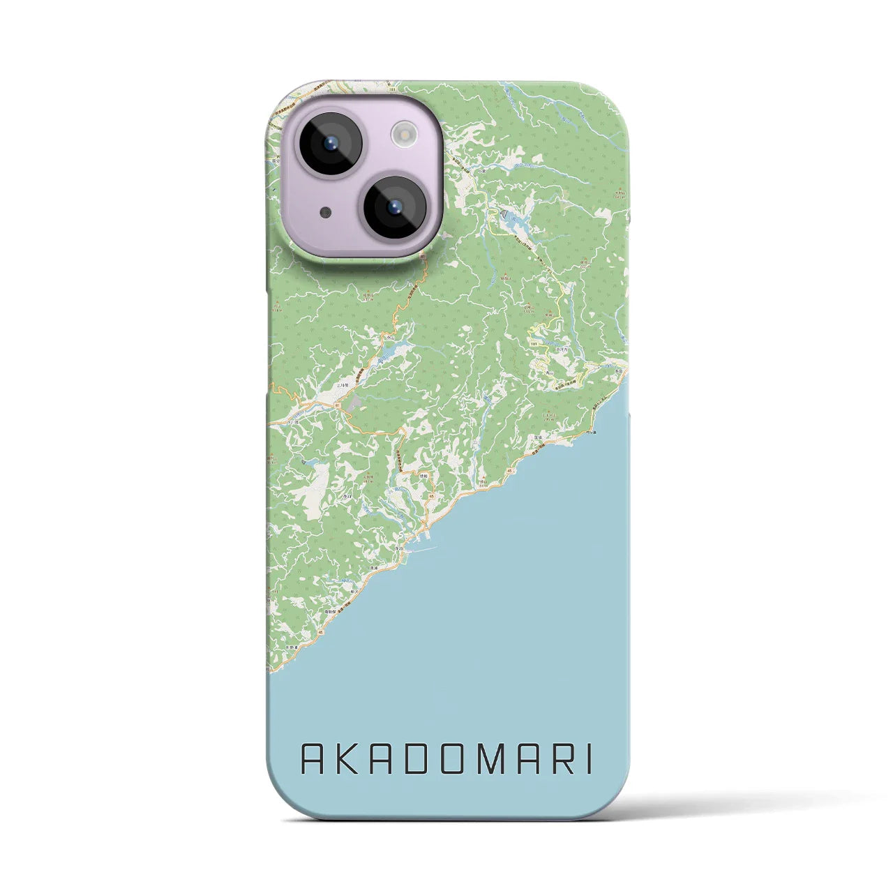 【赤泊(新潟県)】地図柄iPhoneケース(バックカバータイプ)