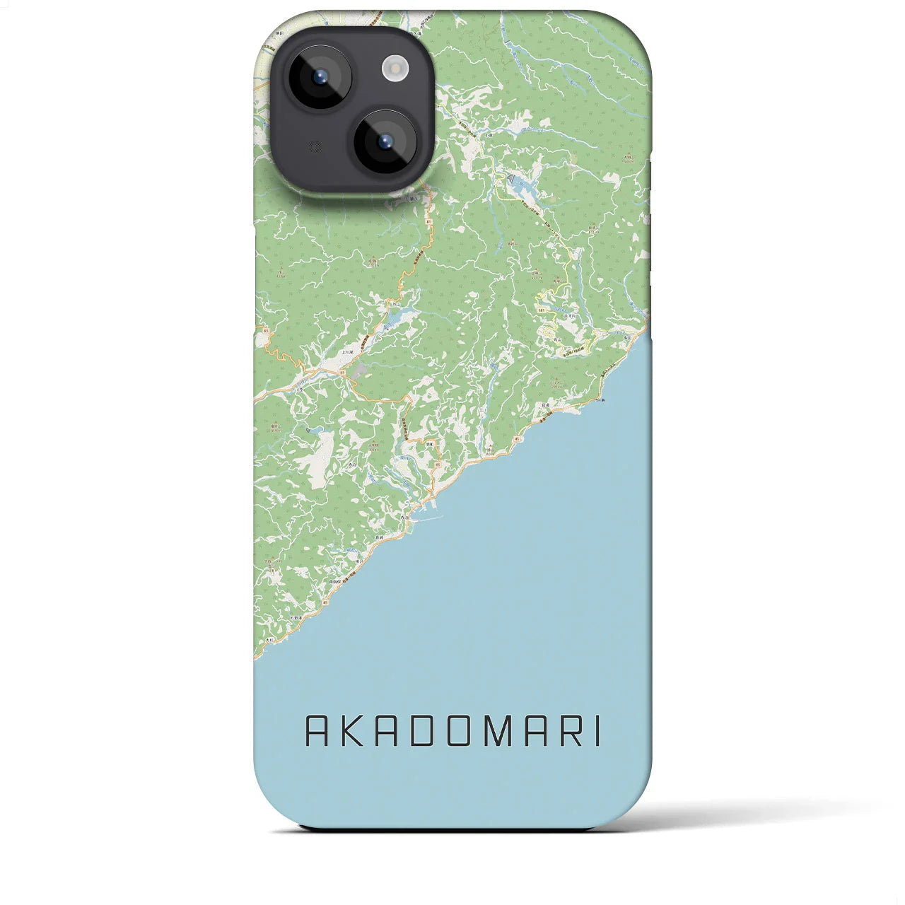 【赤泊(新潟県)】地図柄iPhoneケース(バックカバータイプ)