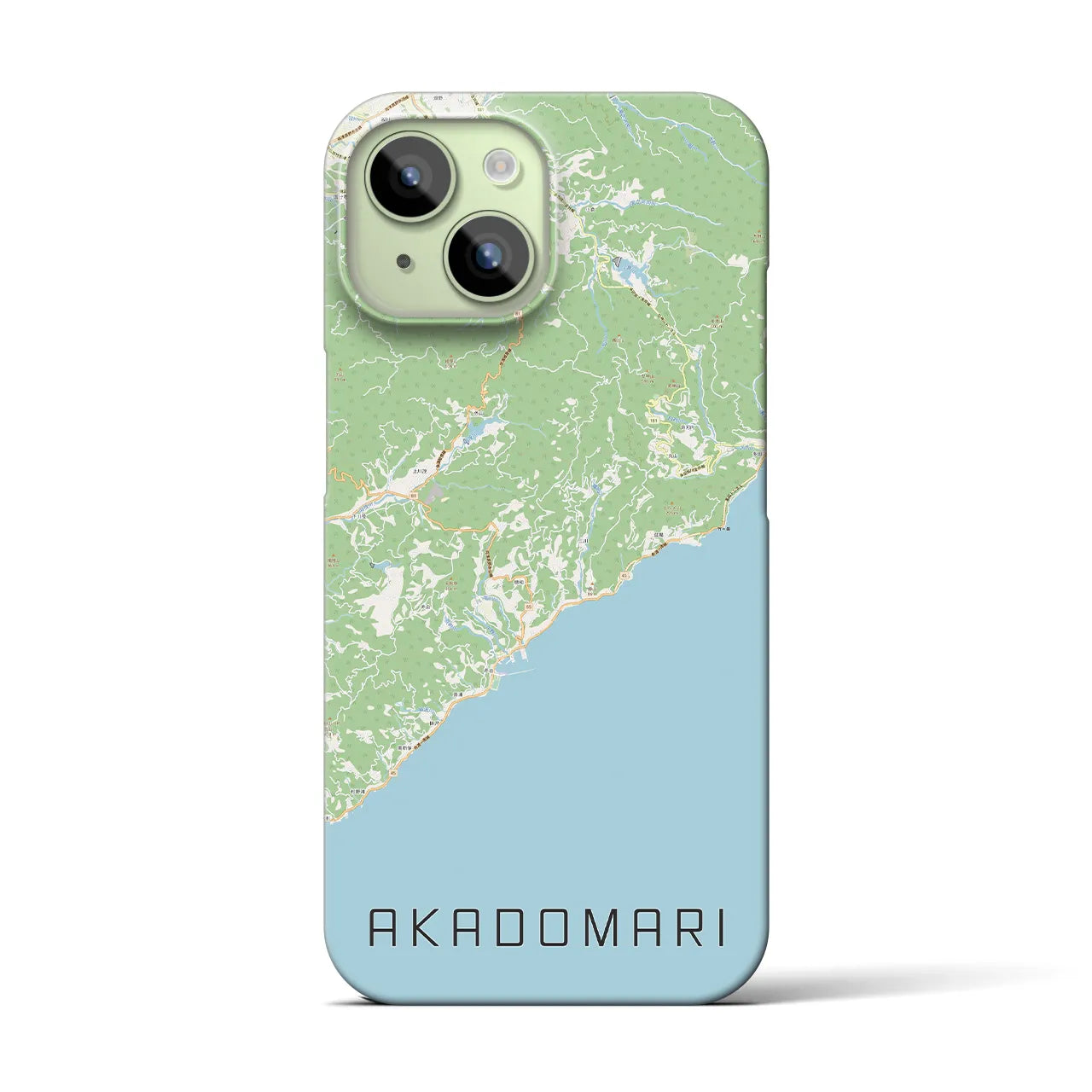 【赤泊(新潟県)】地図柄iPhoneケース(バックカバータイプ)