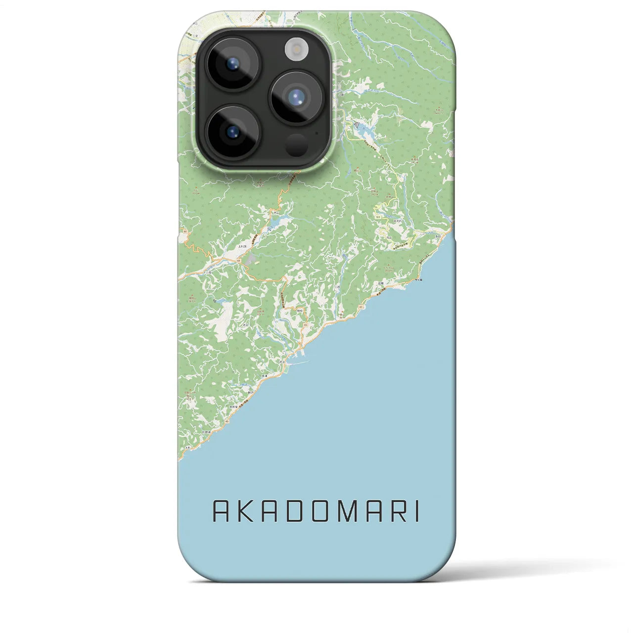 【赤泊(新潟県)】地図柄iPhoneケース(バックカバータイプ)