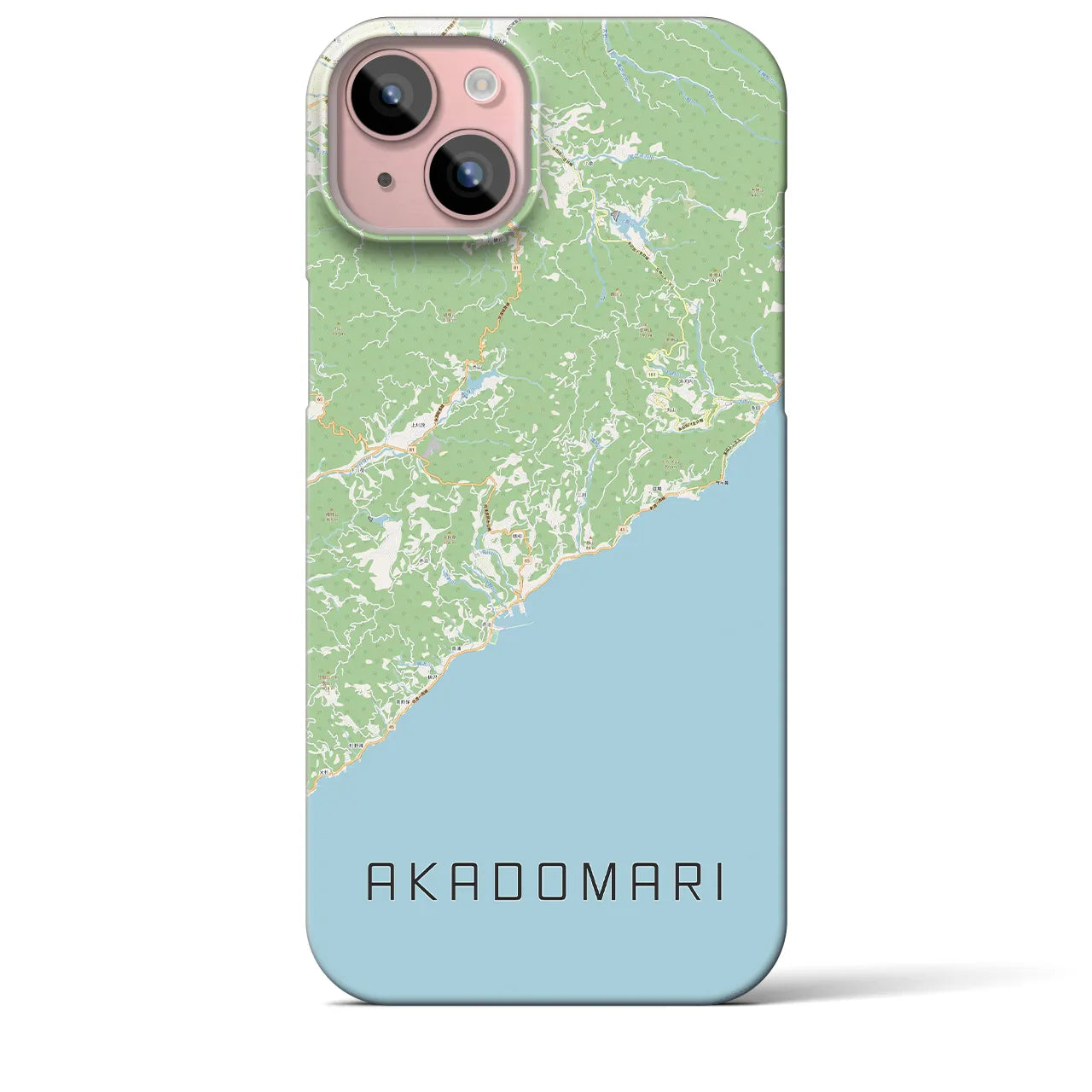 【赤泊(新潟県)】地図柄iPhoneケース(バックカバータイプ)