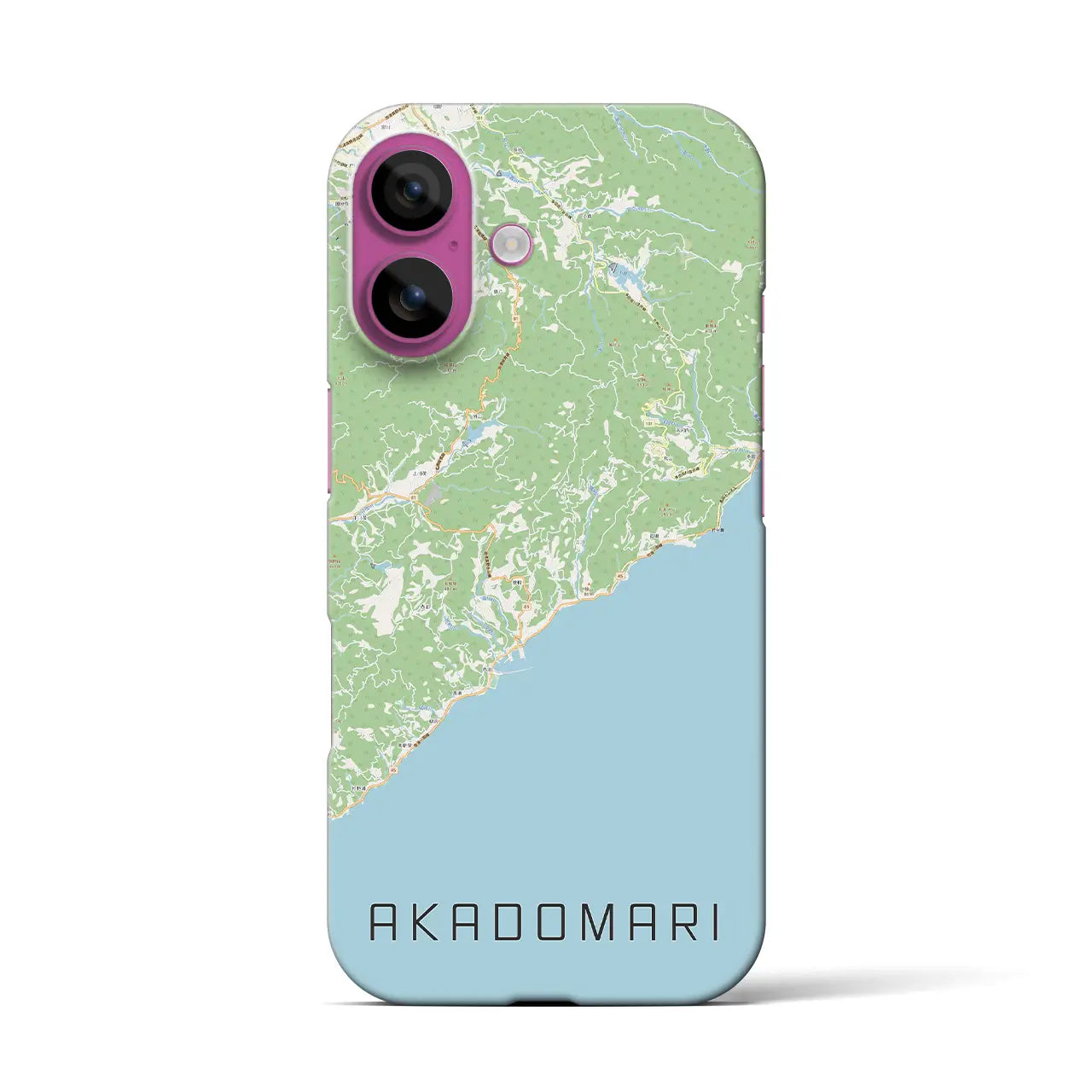 【赤泊(新潟県)】地図柄iPhoneケース(バックカバータイプ)