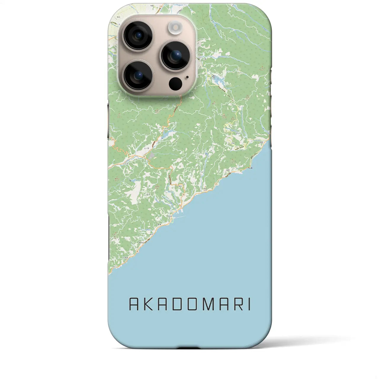 【赤泊(新潟県)】地図柄iPhoneケース(バックカバータイプ)