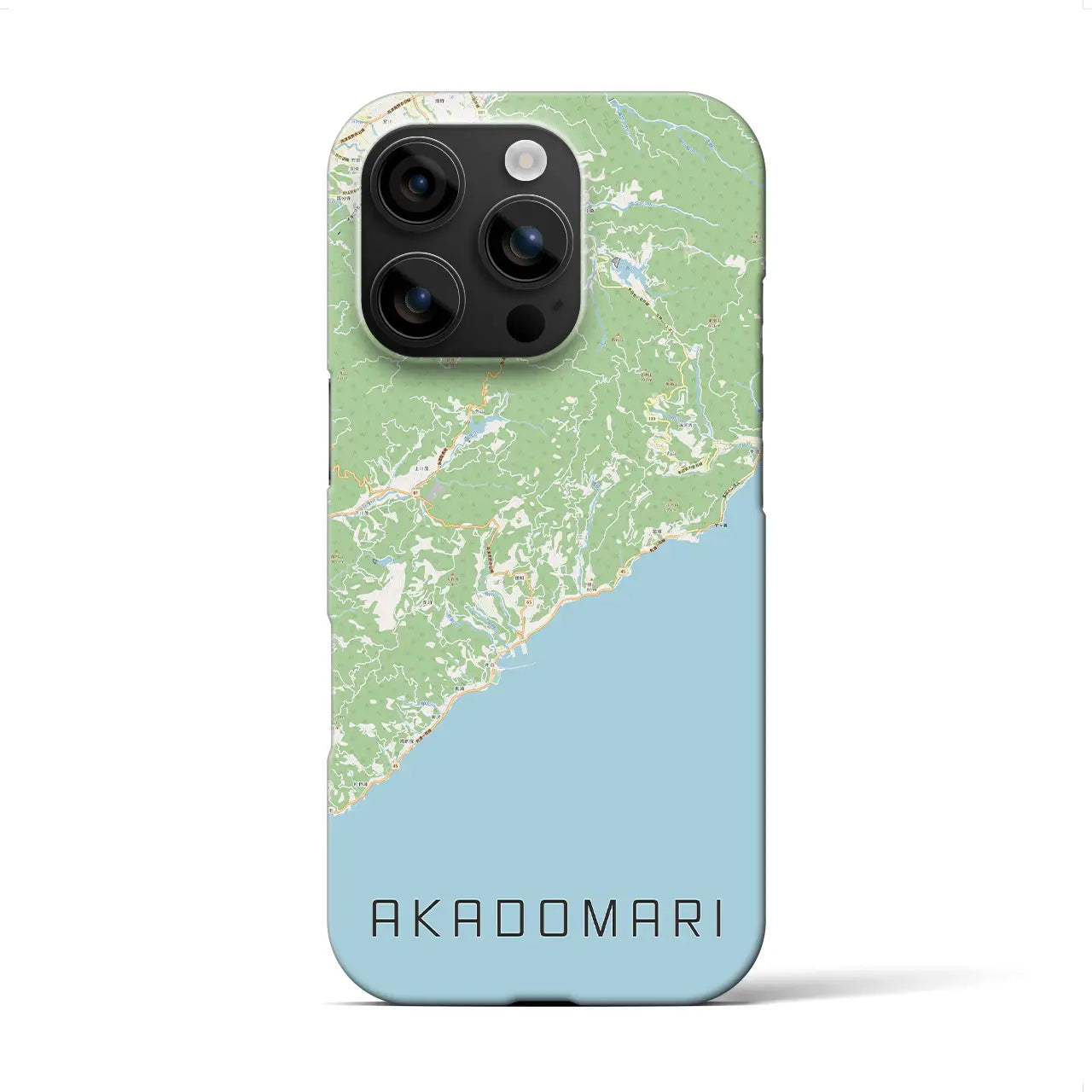 【赤泊(新潟県)】地図柄iPhoneケース(バックカバータイプ)