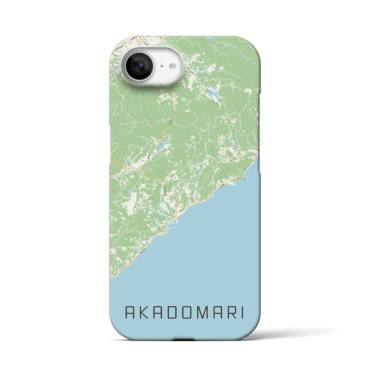 【赤泊(新潟県)】地図柄iPhoneケース(バックカバータイプ)