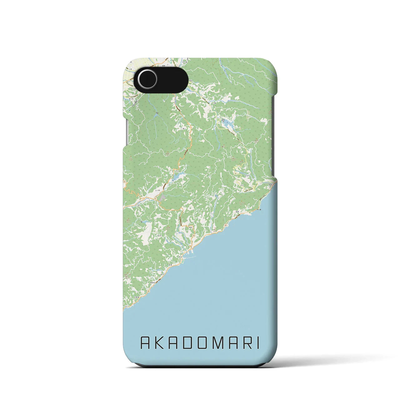 【赤泊(新潟県)】地図柄iPhoneケース(バックカバータイプ)