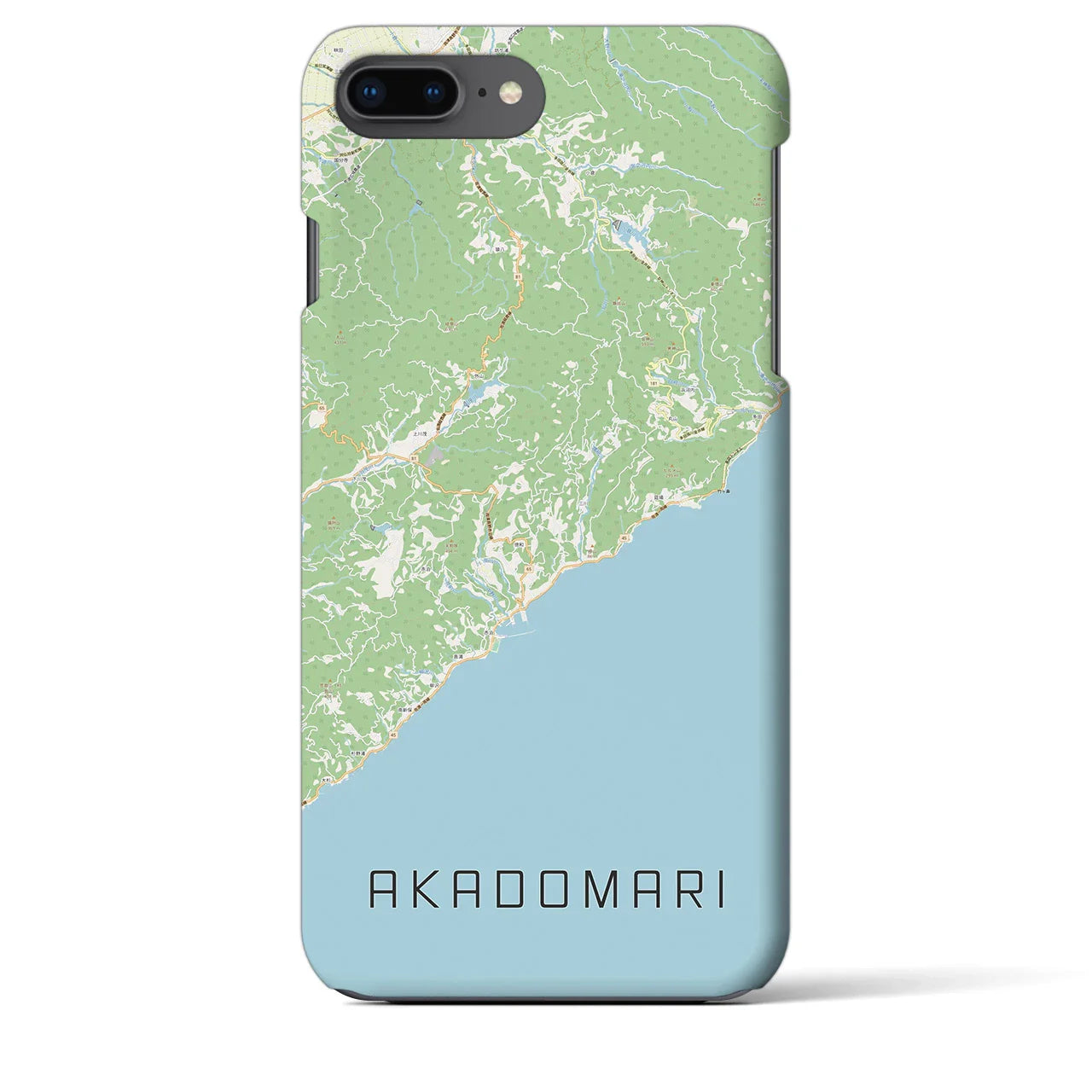 【赤泊(新潟県)】地図柄iPhoneケース(バックカバータイプ)