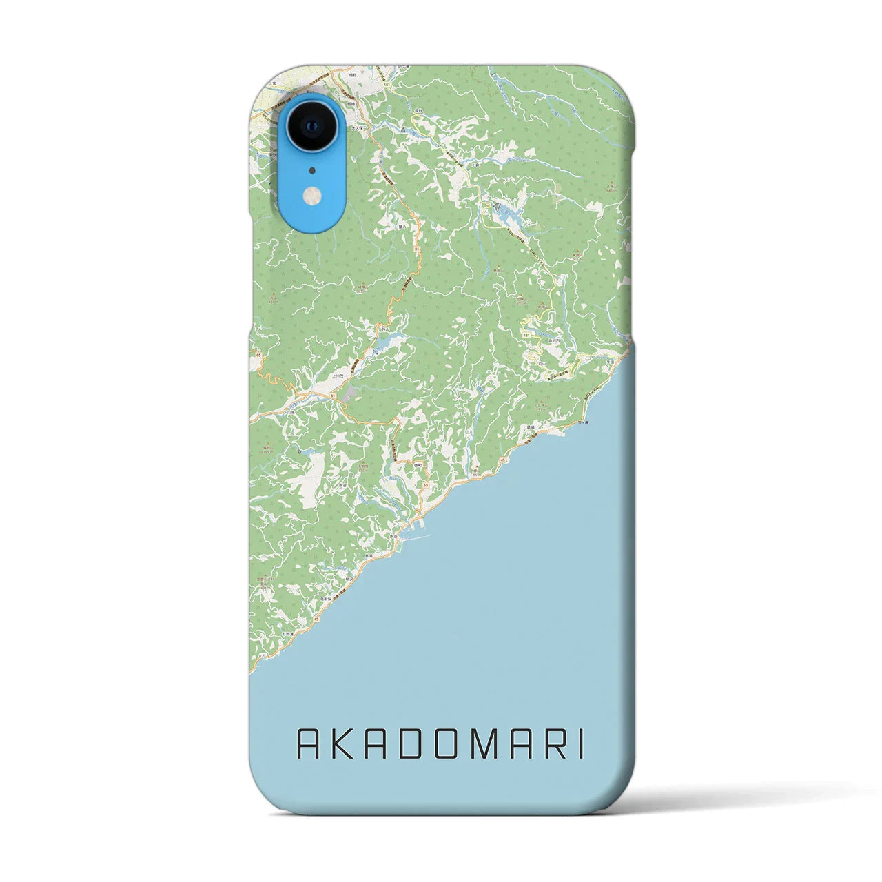【赤泊(新潟県)】地図柄iPhoneケース(バックカバータイプ)