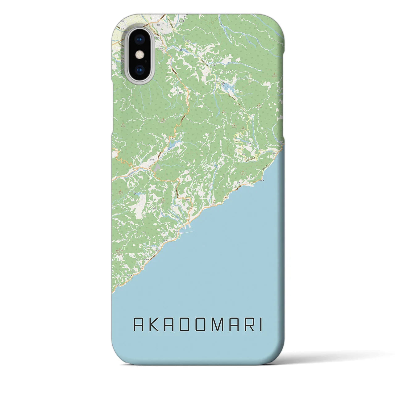 【赤泊(新潟県)】地図柄iPhoneケース(バックカバータイプ)