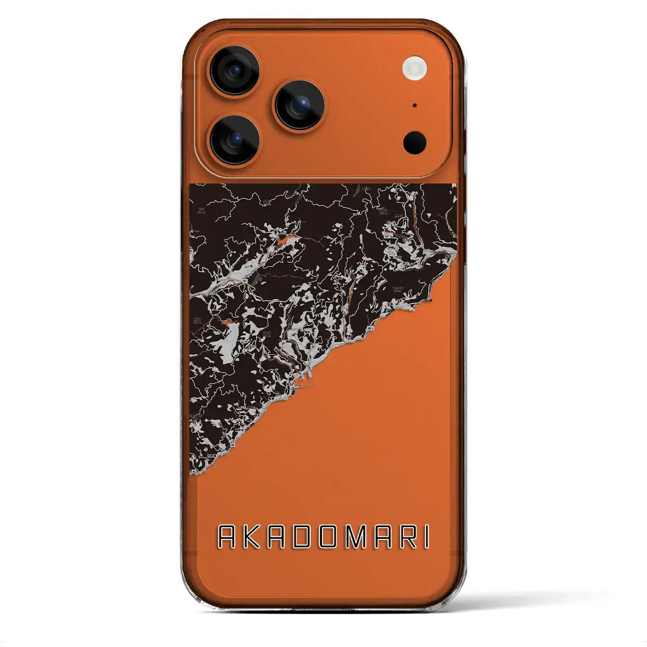 【赤泊(新潟県)】地図柄iPhoneケース(クリアタイプ)