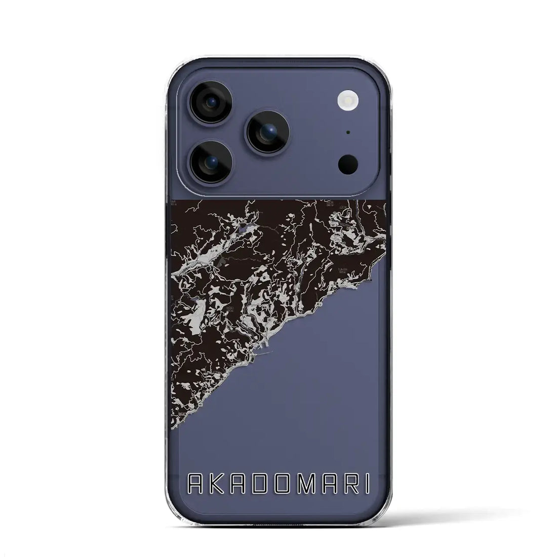 【赤泊(新潟県)】地図柄iPhoneケース(クリアタイプ)