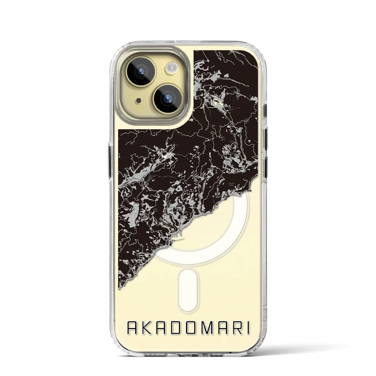 【赤泊(新潟県)】地図柄iPhoneケース(MagSafeタイプ)