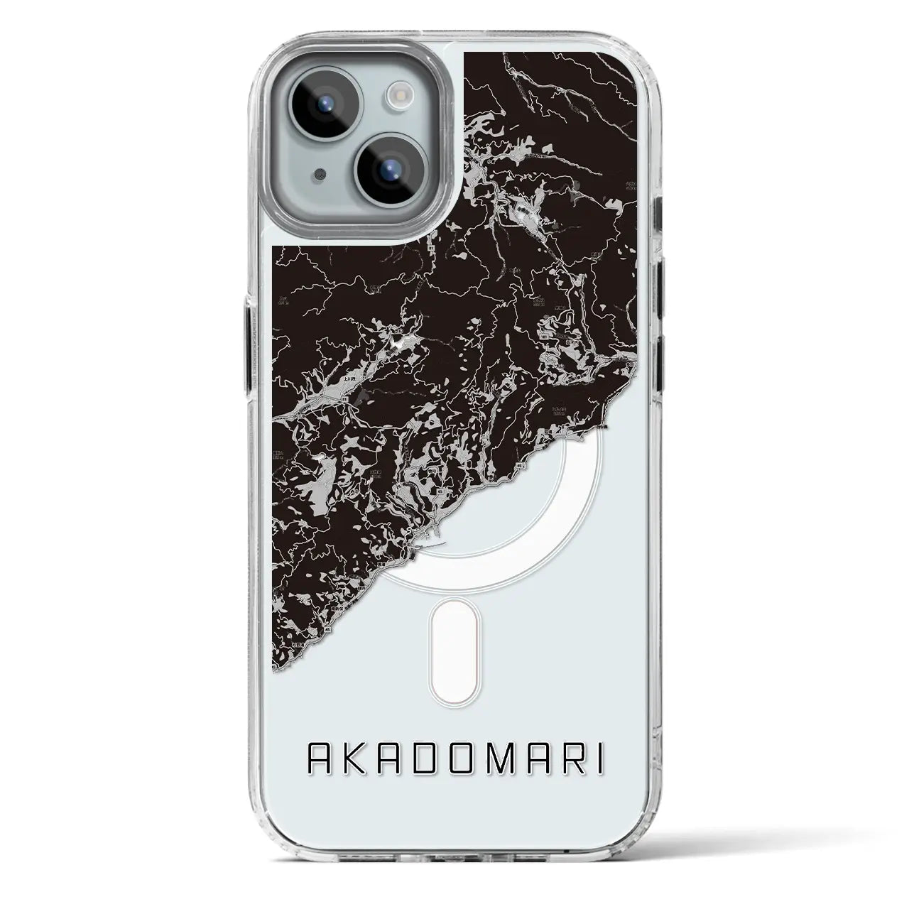 【赤泊(新潟県)】地図柄iPhoneケース(MagSafeタイプ)